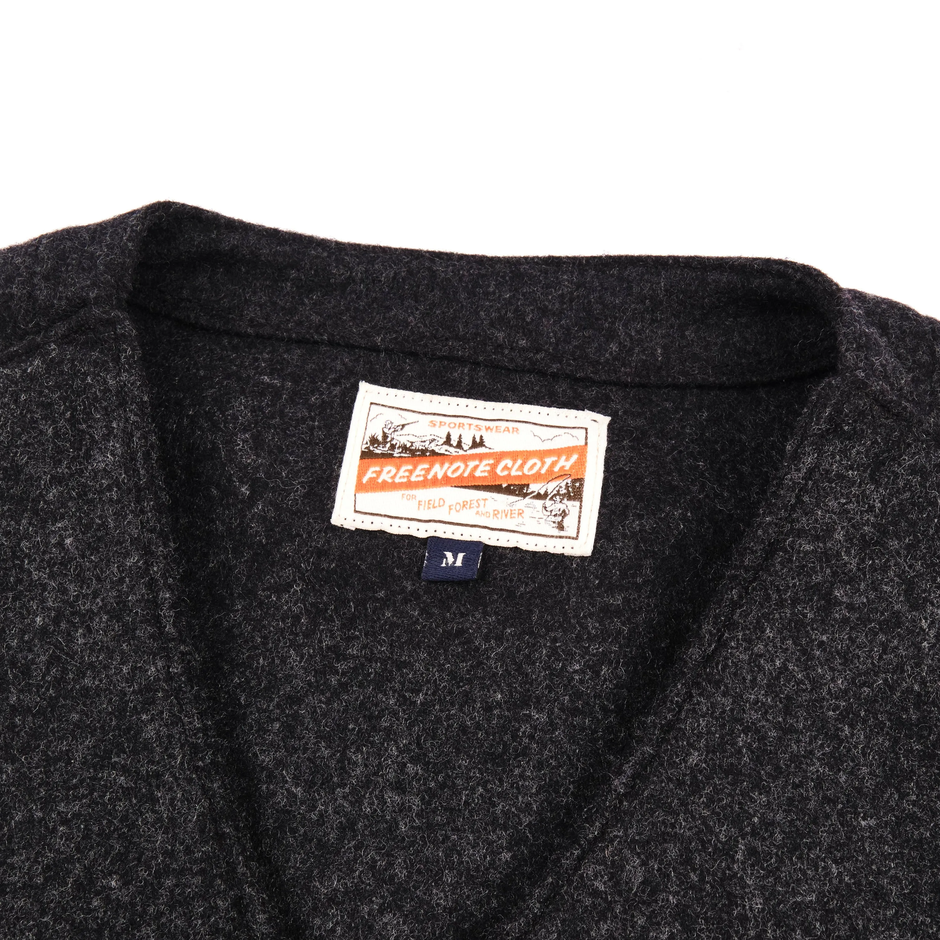 Keynot Black Wool Hunting Vest sold by Freenote Cloth product image thumbnail 3