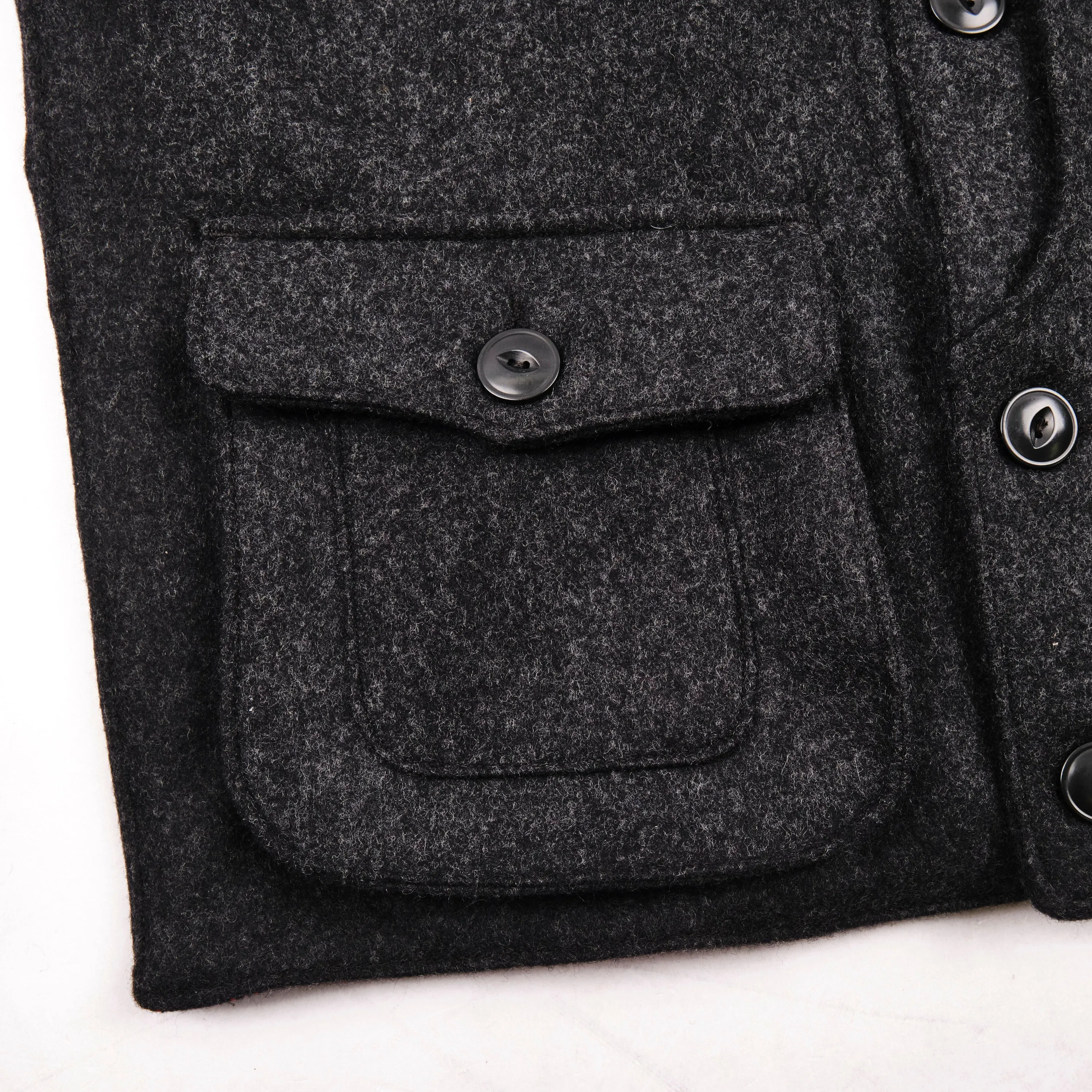 Keynot Black Wool Hunting Vest sold by Freenote Cloth product image thumbnail 4