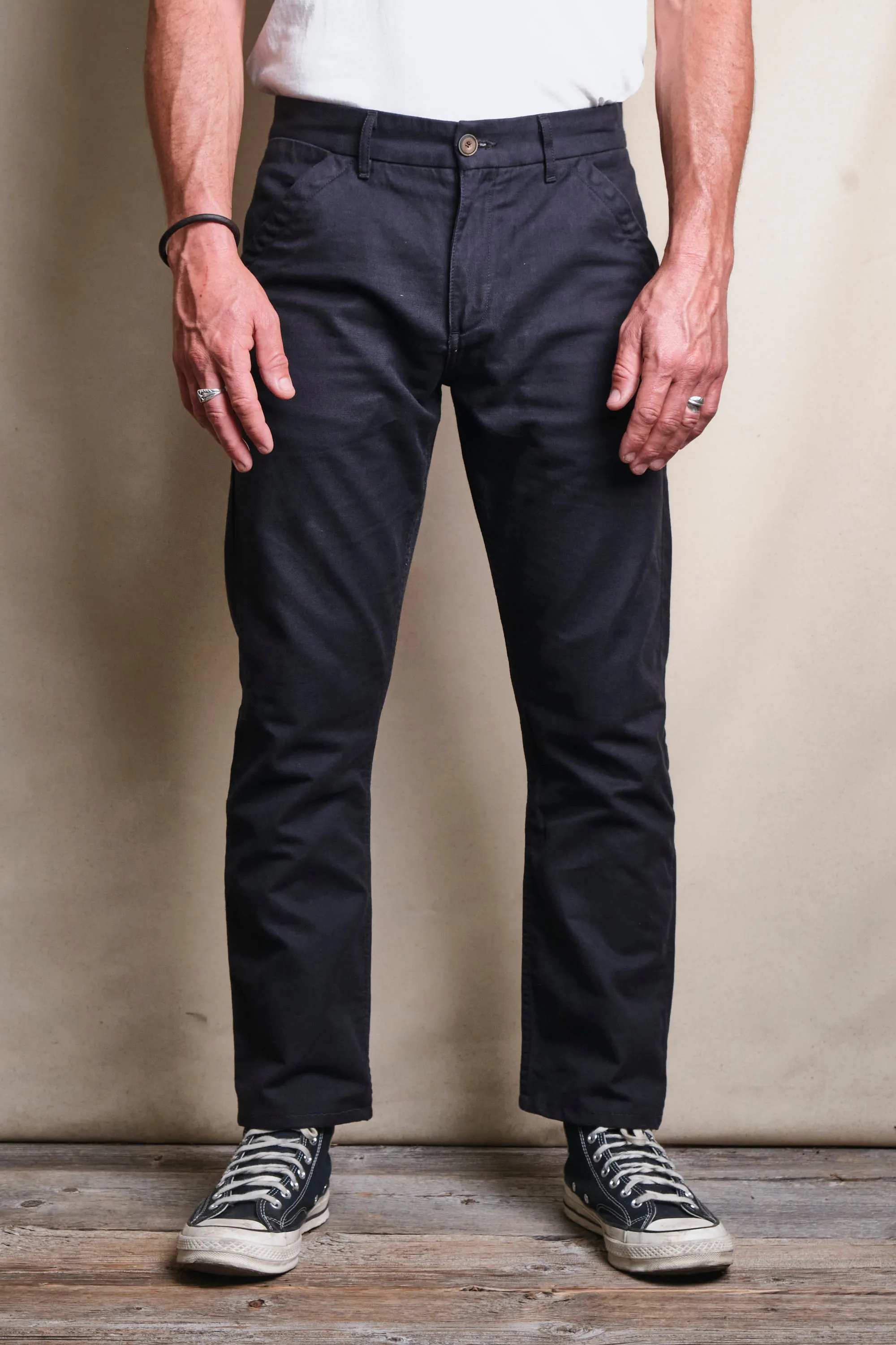 Workers Chino Slim Fit Black sold by Freenote Cloth