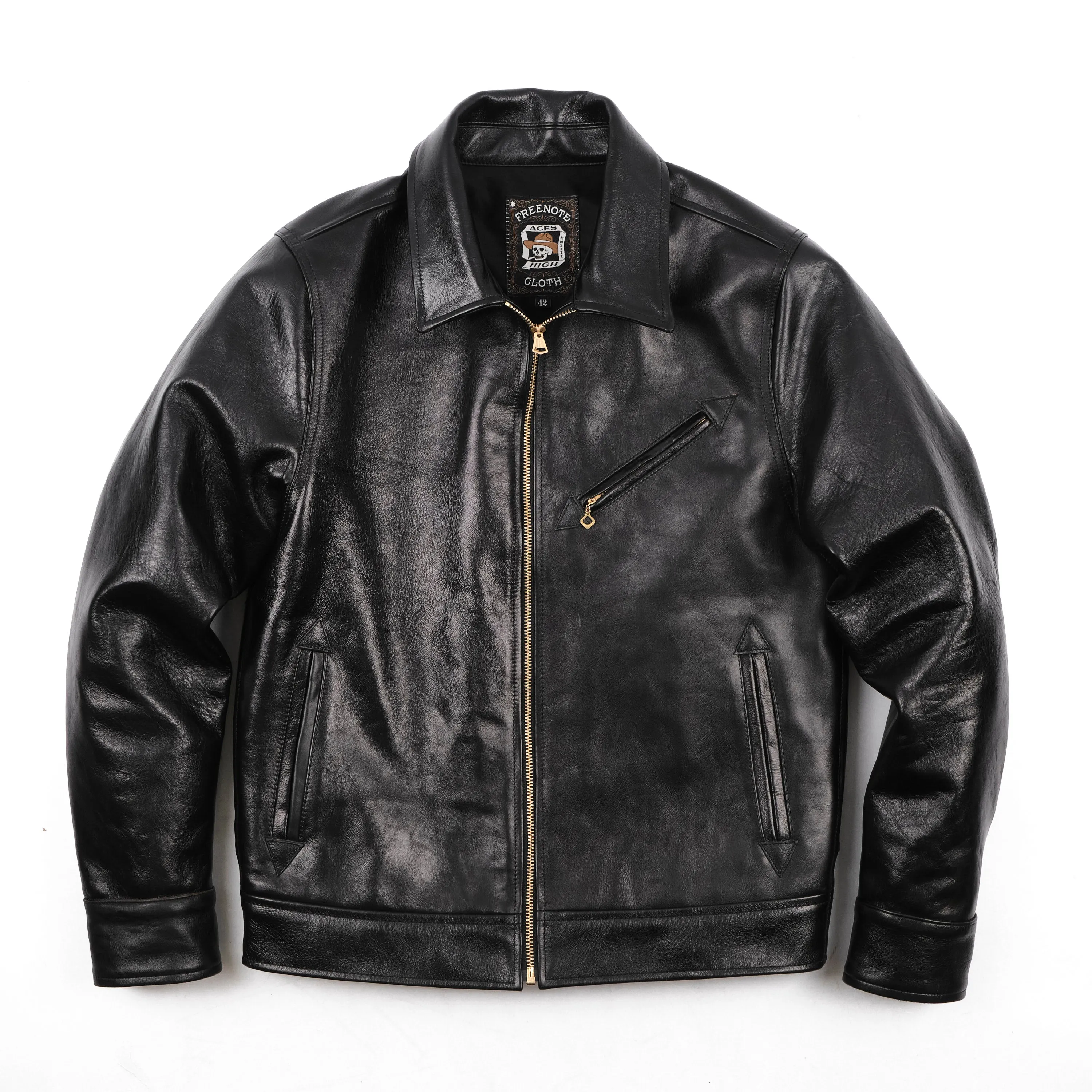 Locklin Black Horsehide sold by Freenote Cloth