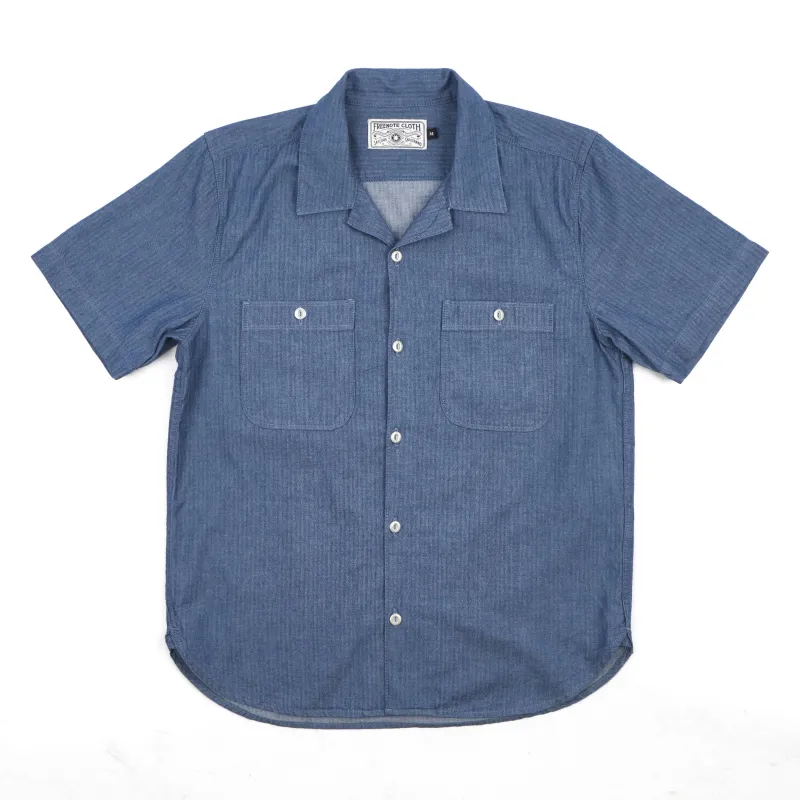 Dayton Blue Herringbone made by Freenote Cloth