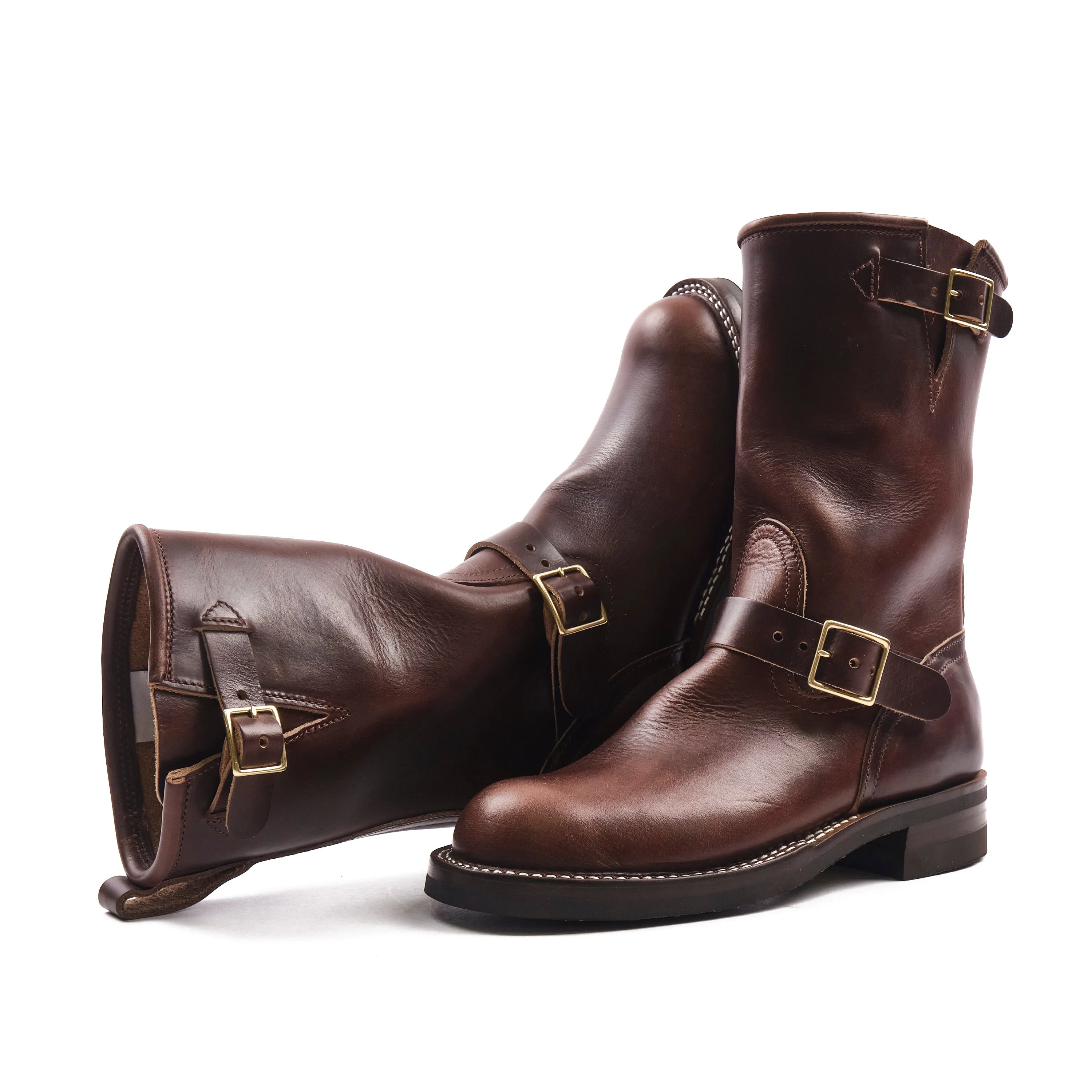NICKS BOOTS - THE BRAKEMAN ENGINEER - HORWEEN BROWN CHROMEXCEL sold by Freenote Cloth product image thumbnail 2