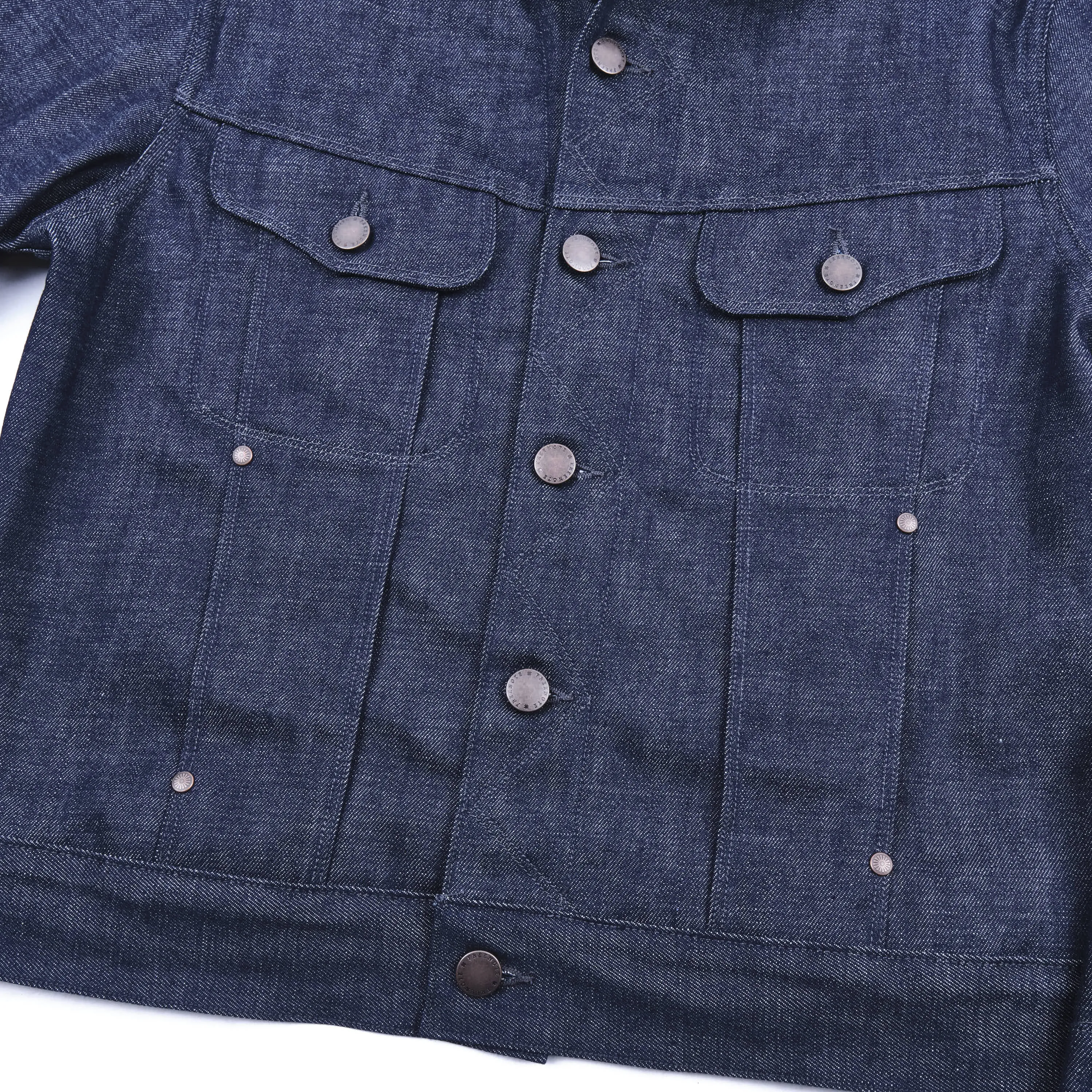 High Low 11 Ounce Memphis Blue Denim Jacket sold by Freenote Cloth product image thumbnail 3