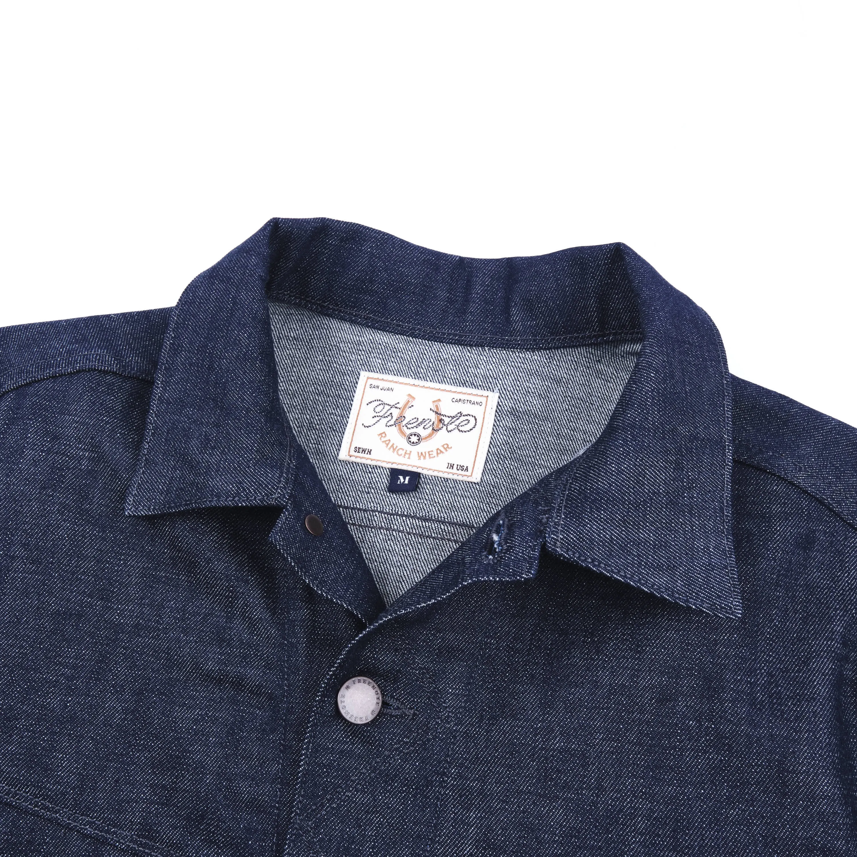 High Low 11 Ounce Memphis Blue Denim Jacket sold by Freenote Cloth product image thumbnail 2