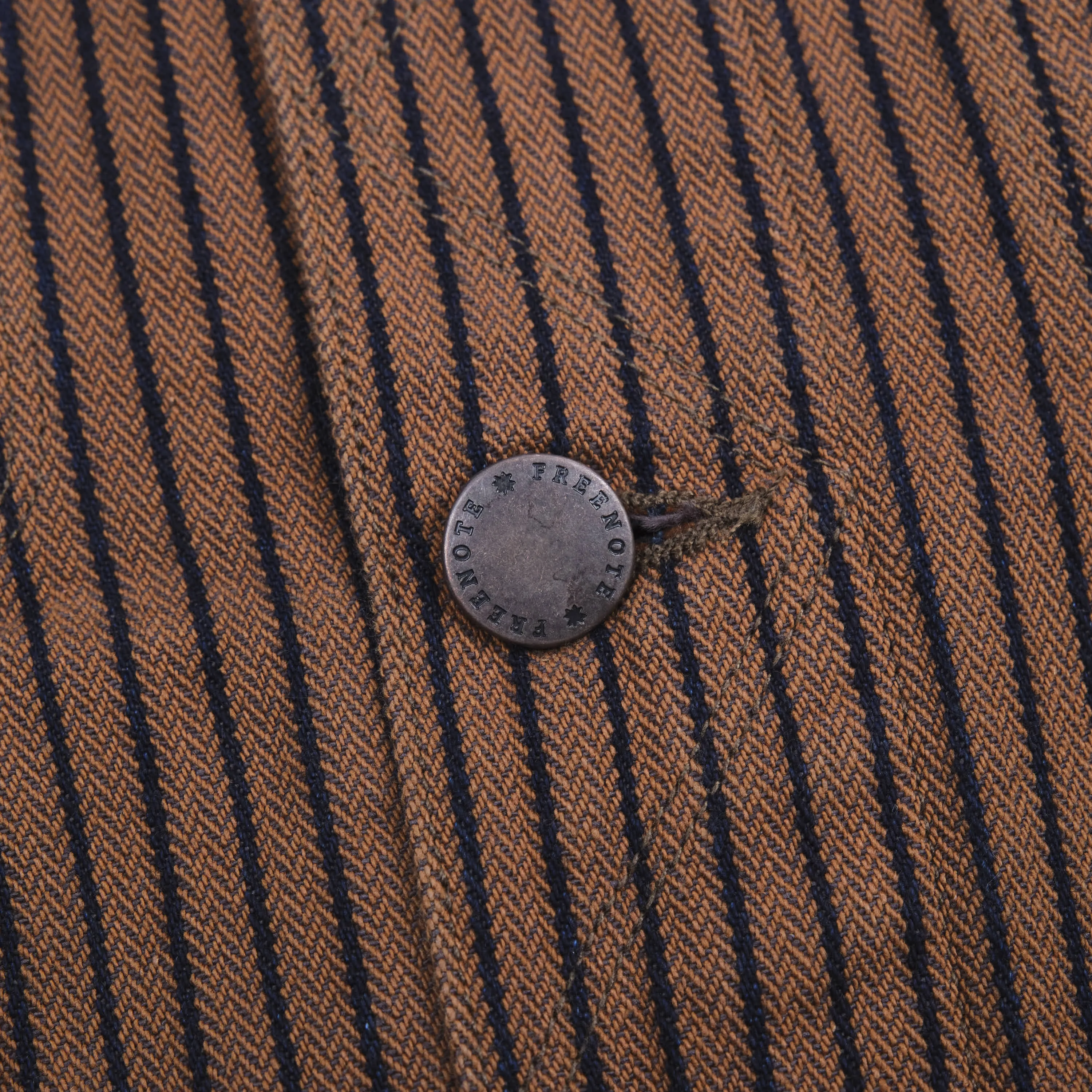 High Low Brown Herringbone Dobby Jacket sold by Freenote Cloth product image thumbnail 5
