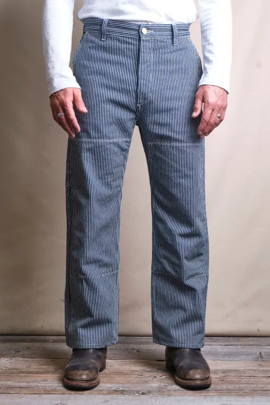 Ortega Pant Hickory Stripe made by Freenote Cloth