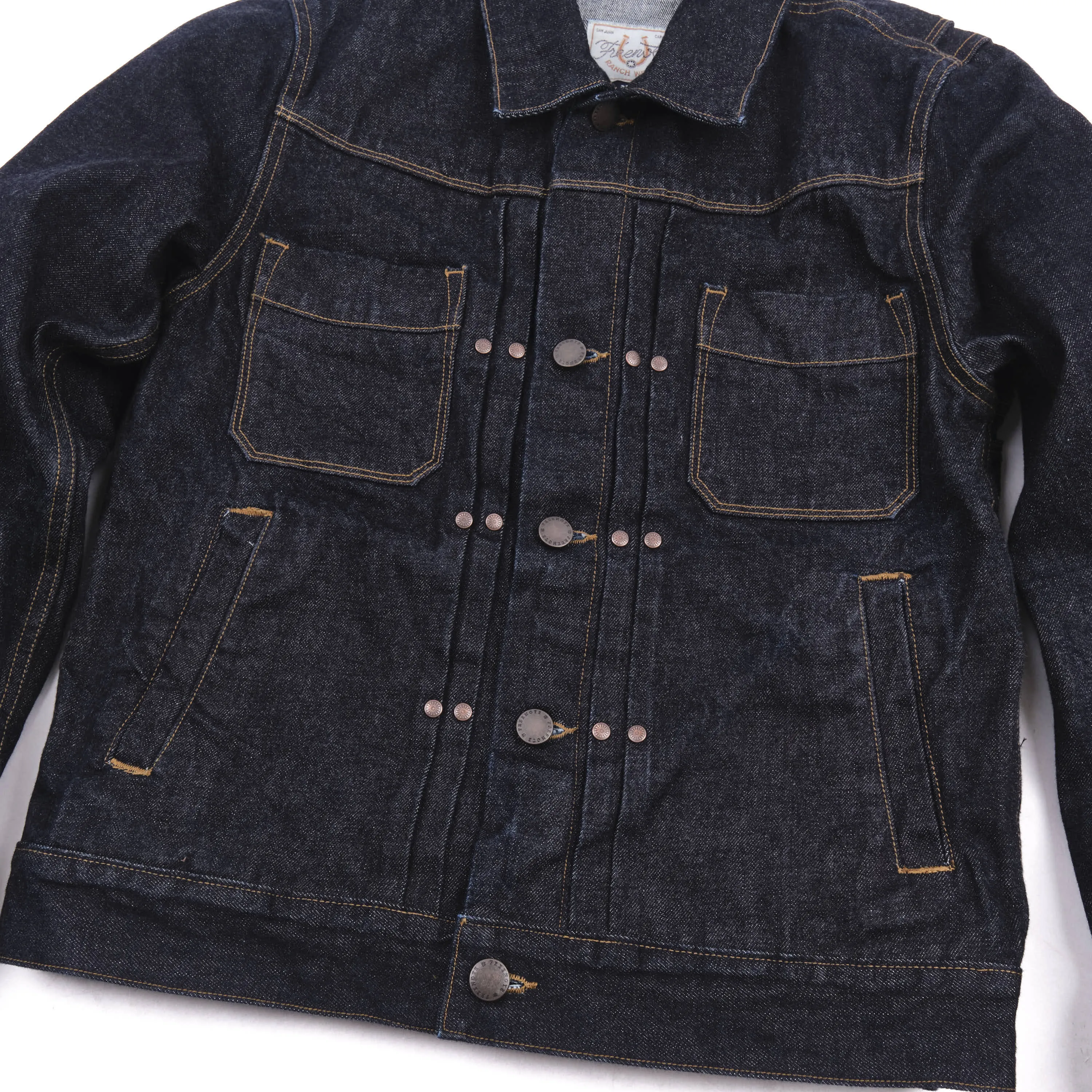 Riders Jacket 15 Ounce Unsinged Rinsed sold by Freenote Cloth product image thumbnail 3