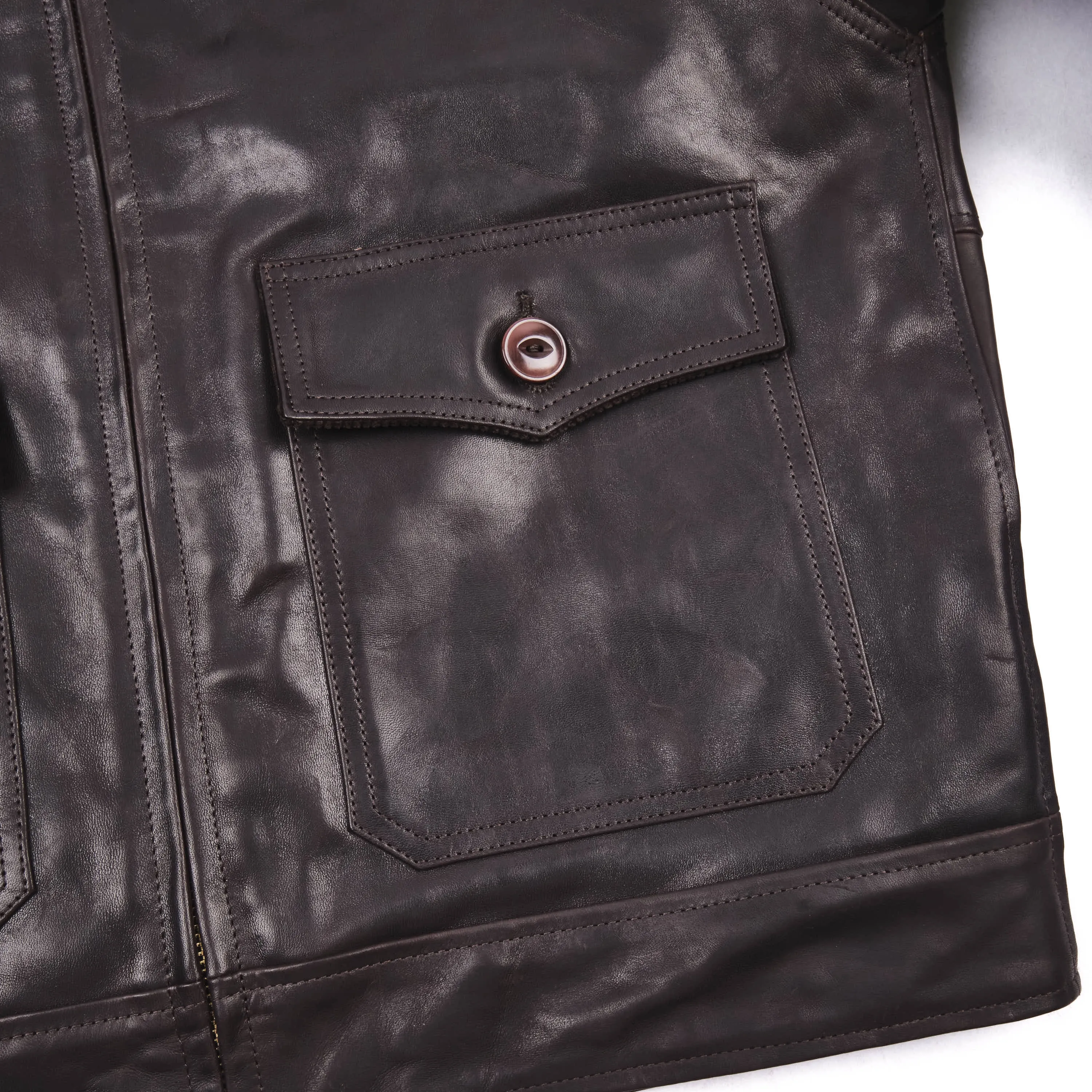 Alcorn Leather Seal Brown Horsehide sold by Freenote Cloth product image thumbnail 3