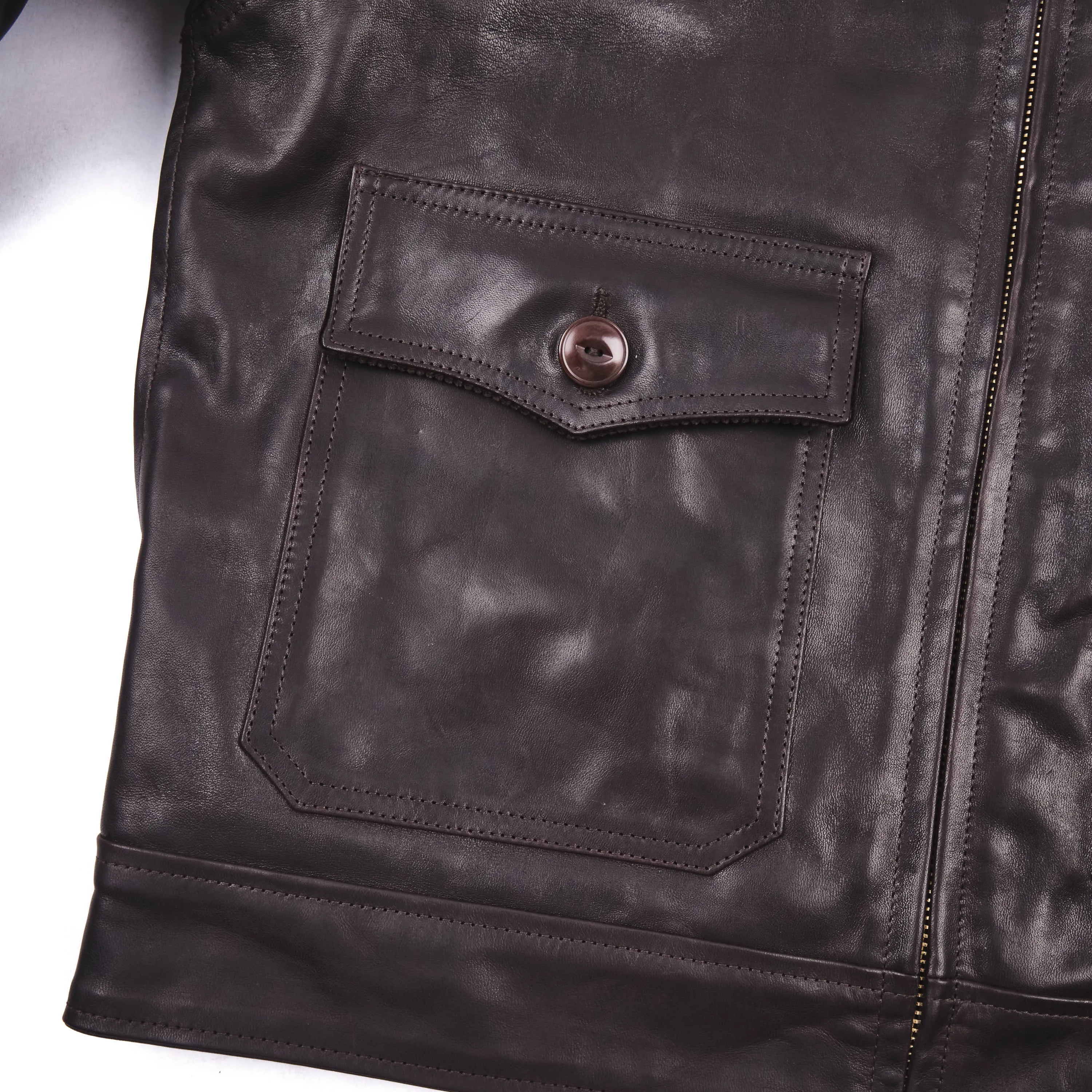 Alcorn Leather Seal Brown Horsehide sold by Freenote Cloth product image thumbnail 4