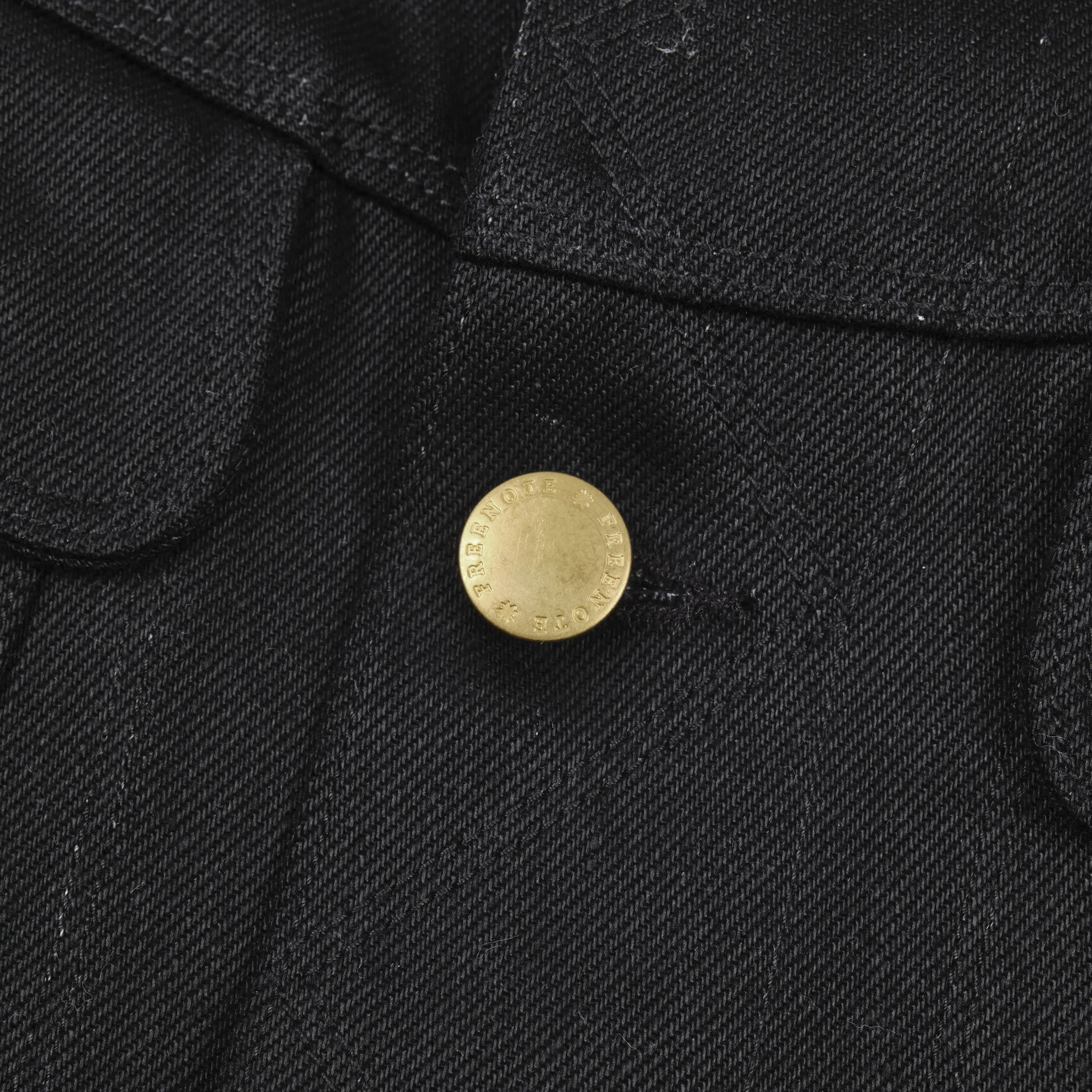 High Low 15.75 Ounce Black Denim Jacket sold by Freenote Cloth product image thumbnail 5
