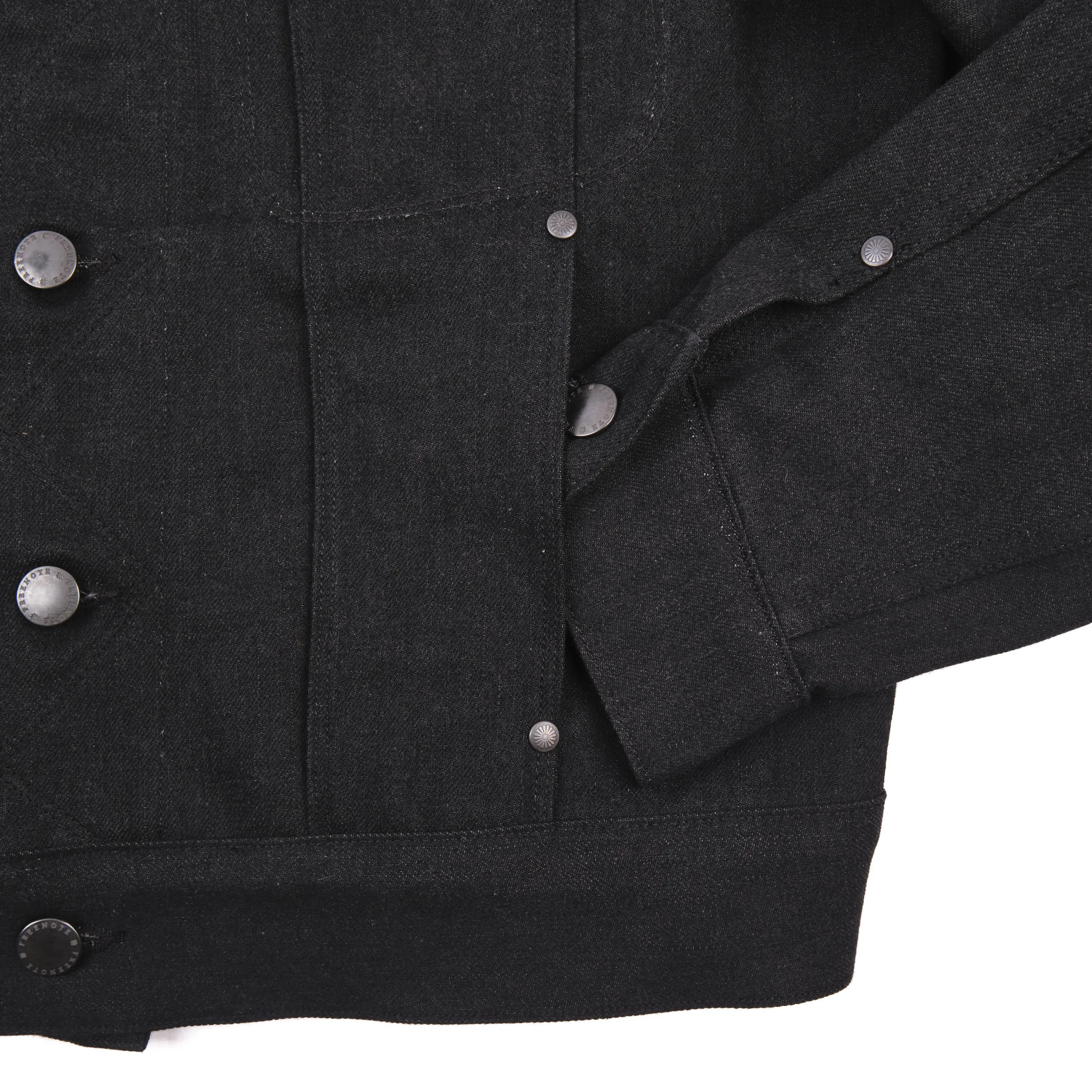 High Low 14.25 Ounce Black Grey Denim Jacket sold by Freenote Cloth product image thumbnail 5
