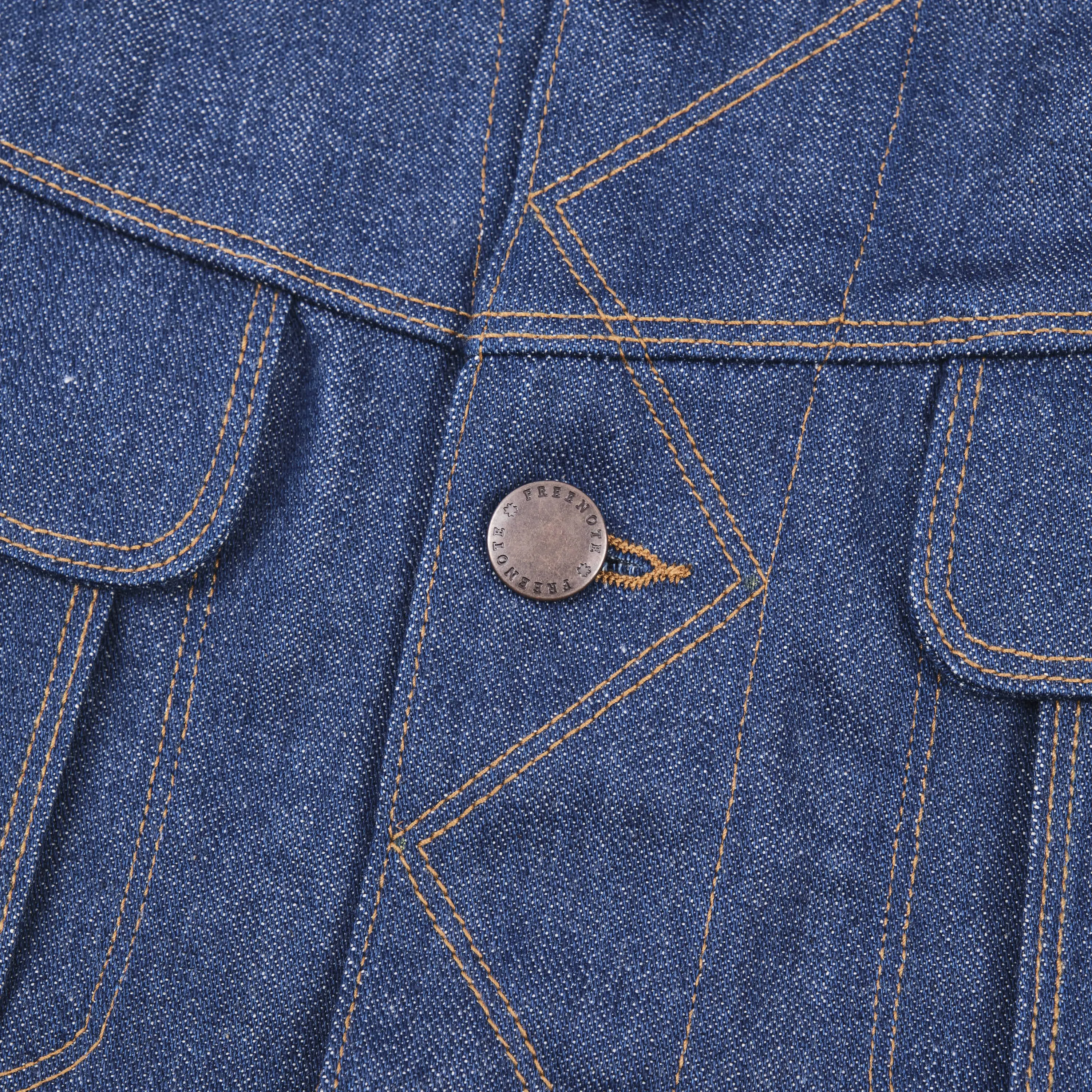 High Low 12 Ounce Vintage Blue Denim Jacket sold by Freenote Cloth product image thumbnail 5