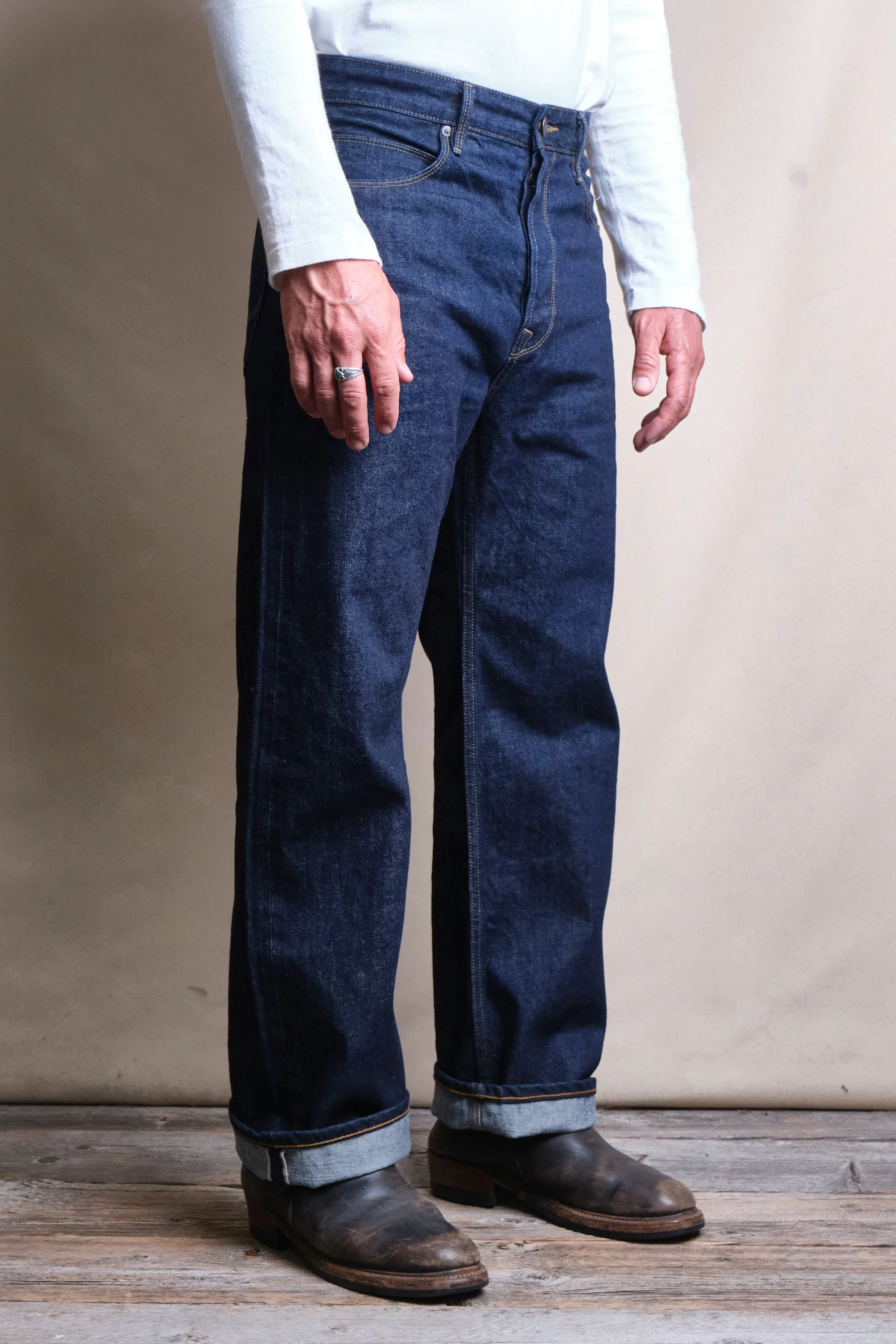 Modesto 14 Ounce 50's Blue Denim sold by Freenote Cloth product image thumbnail 3