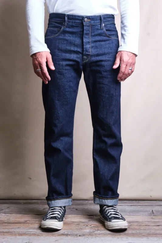 Belford Straight 14 Ounce 50's Blue Denim made by Freenote Cloth
