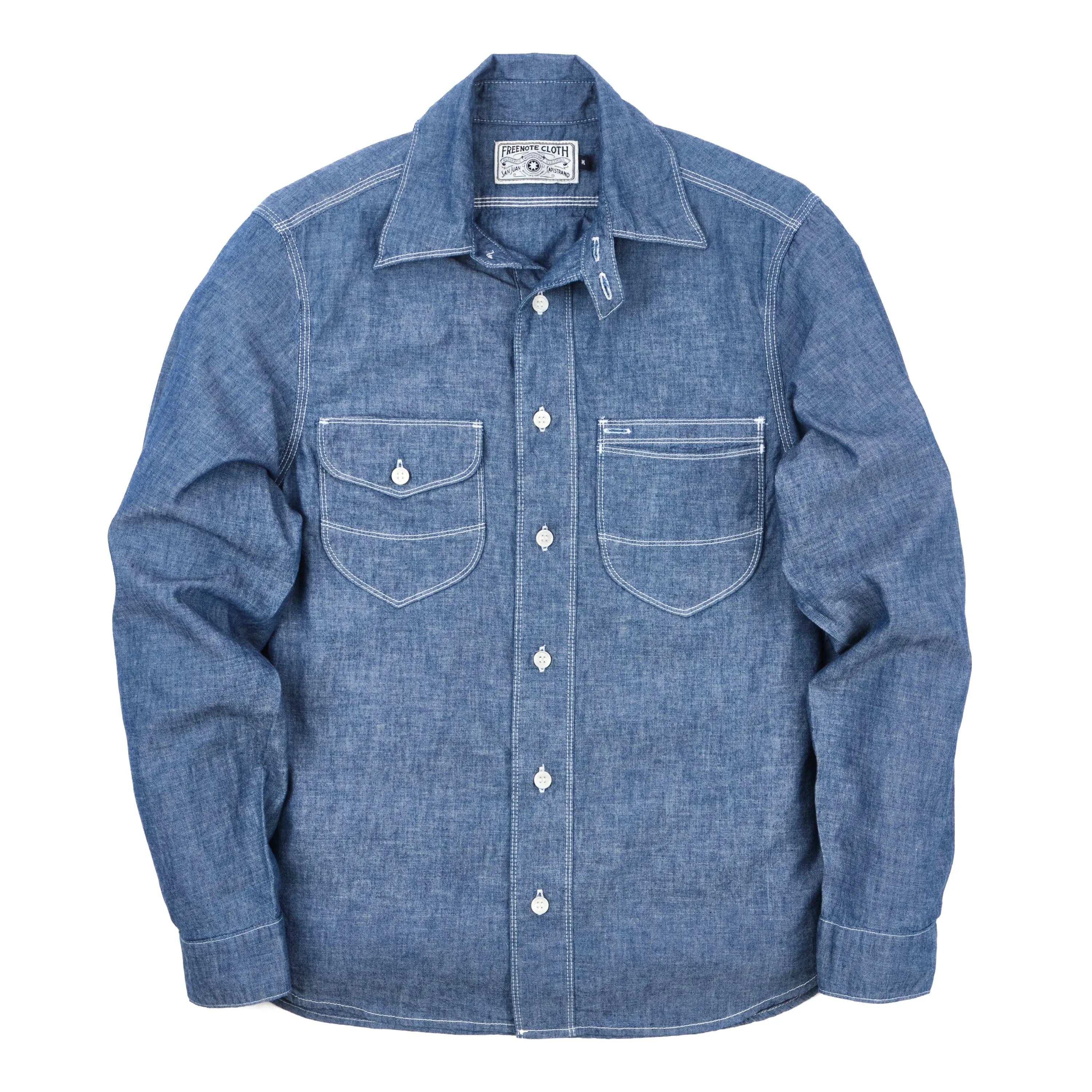 Modesto Shirt Chambray sold by Freenote Cloth