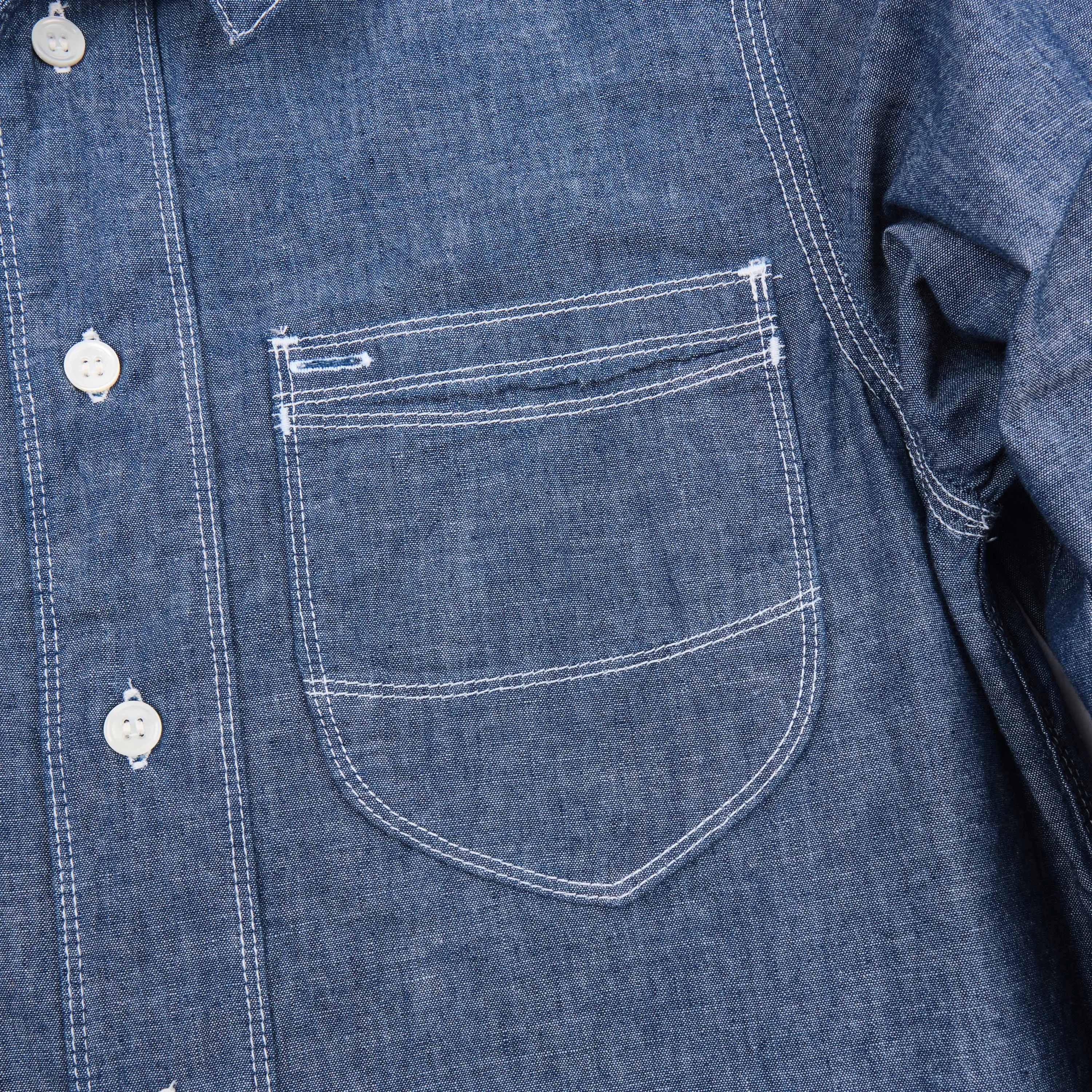 Modesto Shirt Chambray sold by Freenote Cloth product image thumbnail 4