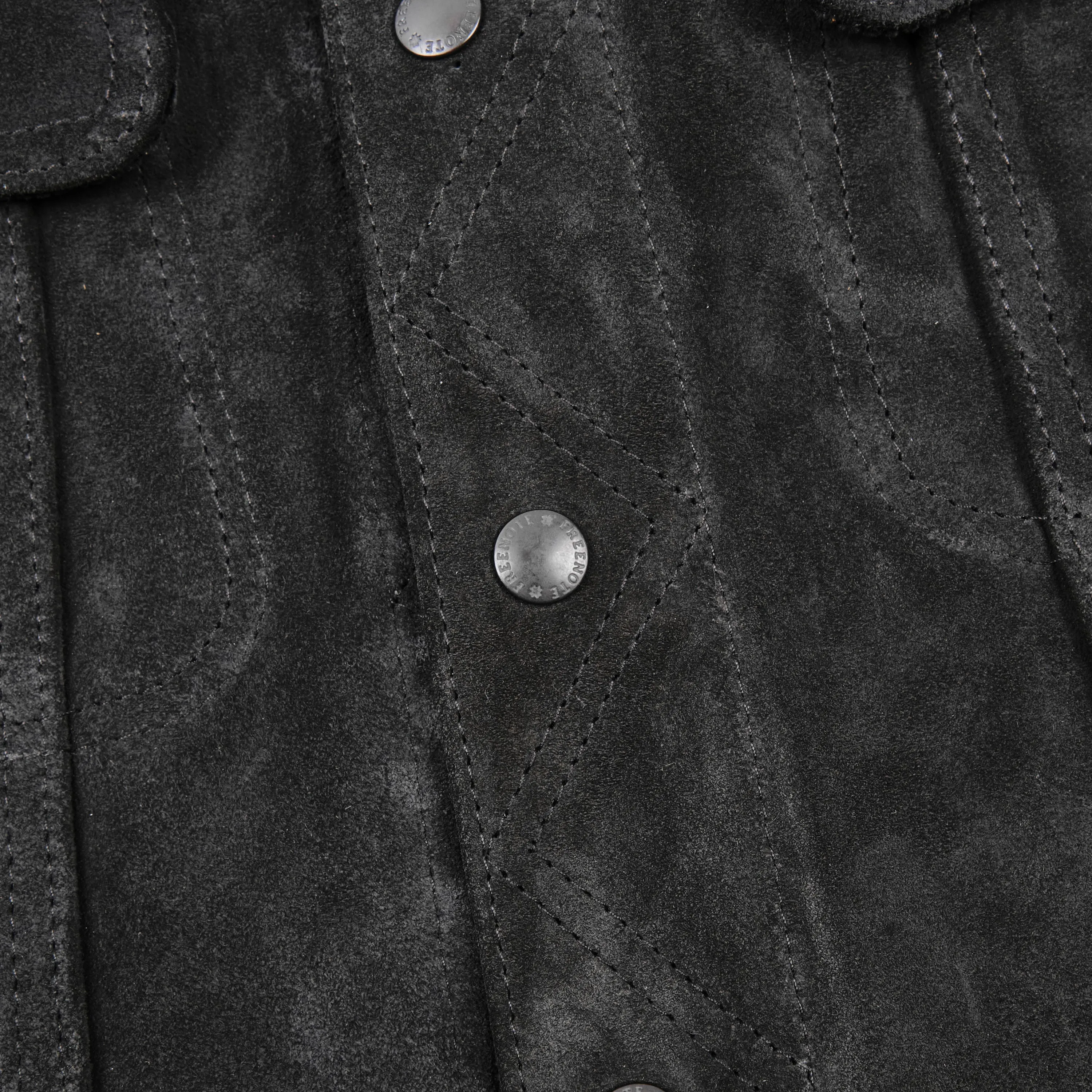 High Low 1.4mm Black Suede Jacket sold by Freenote Cloth product image thumbnail 5