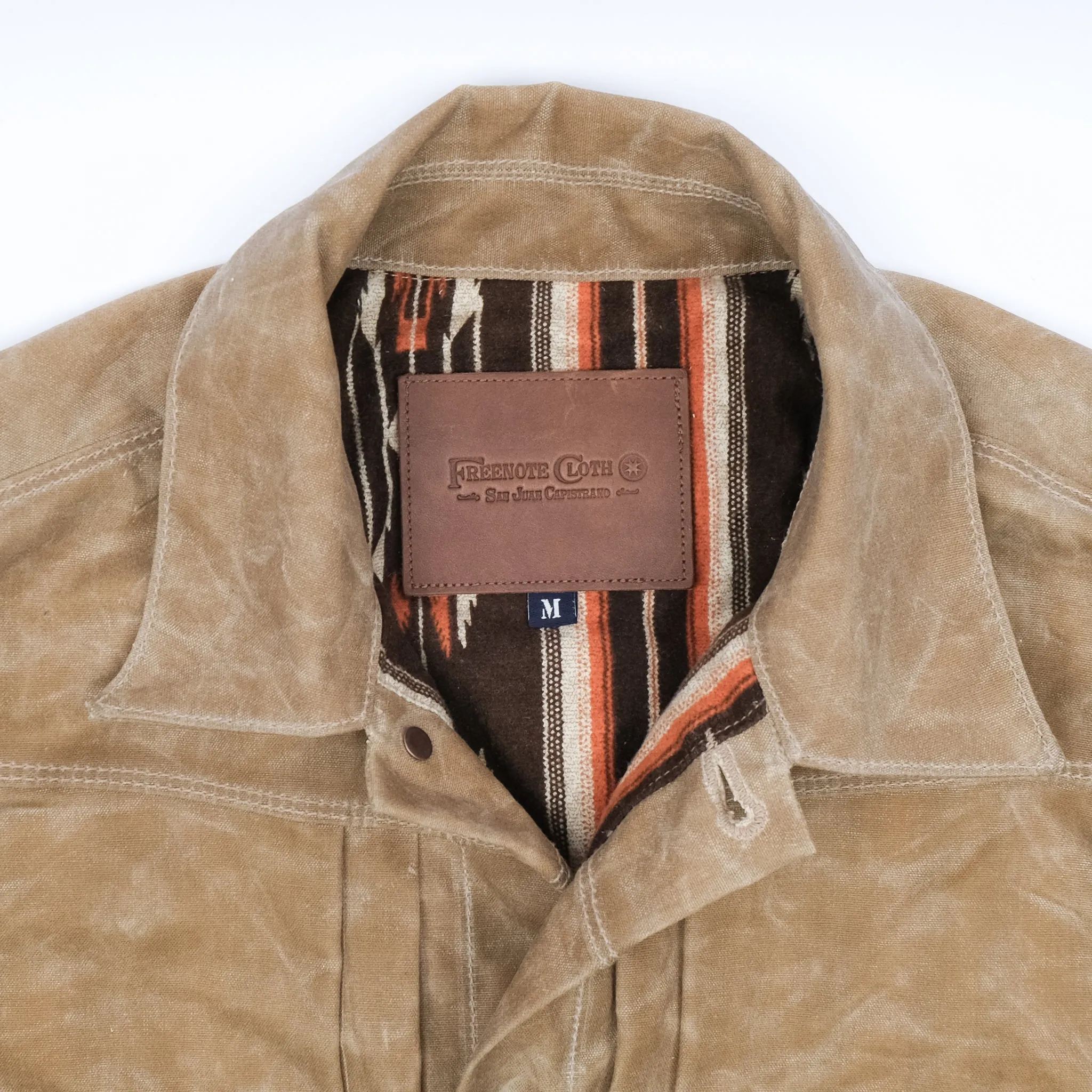 Riders Jacket Waxed Canvas <span>Tumbleweed Brown Interior</span> sold by Freenote Cloth product image thumbnail 2