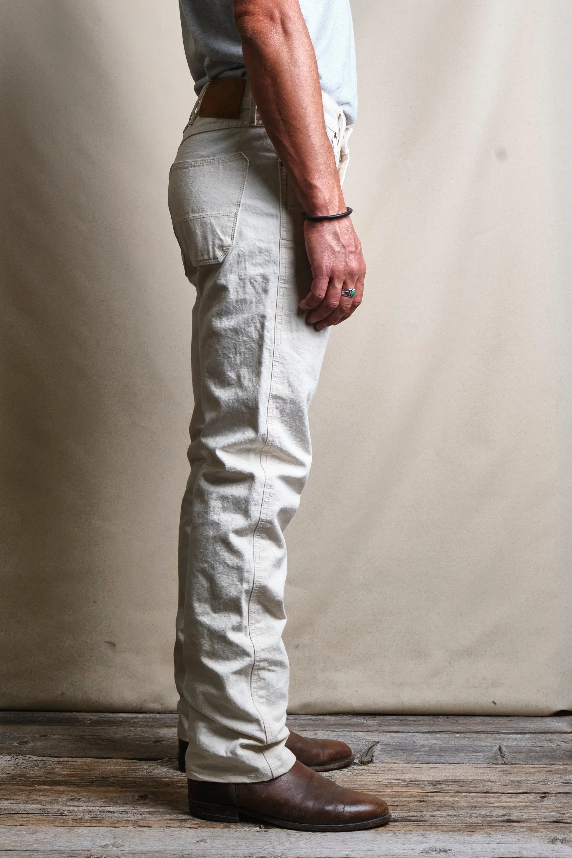 Wilkes Western 11 Ounce Natural Rinsed Canvas sold by Freenote Cloth product image thumbnail 4