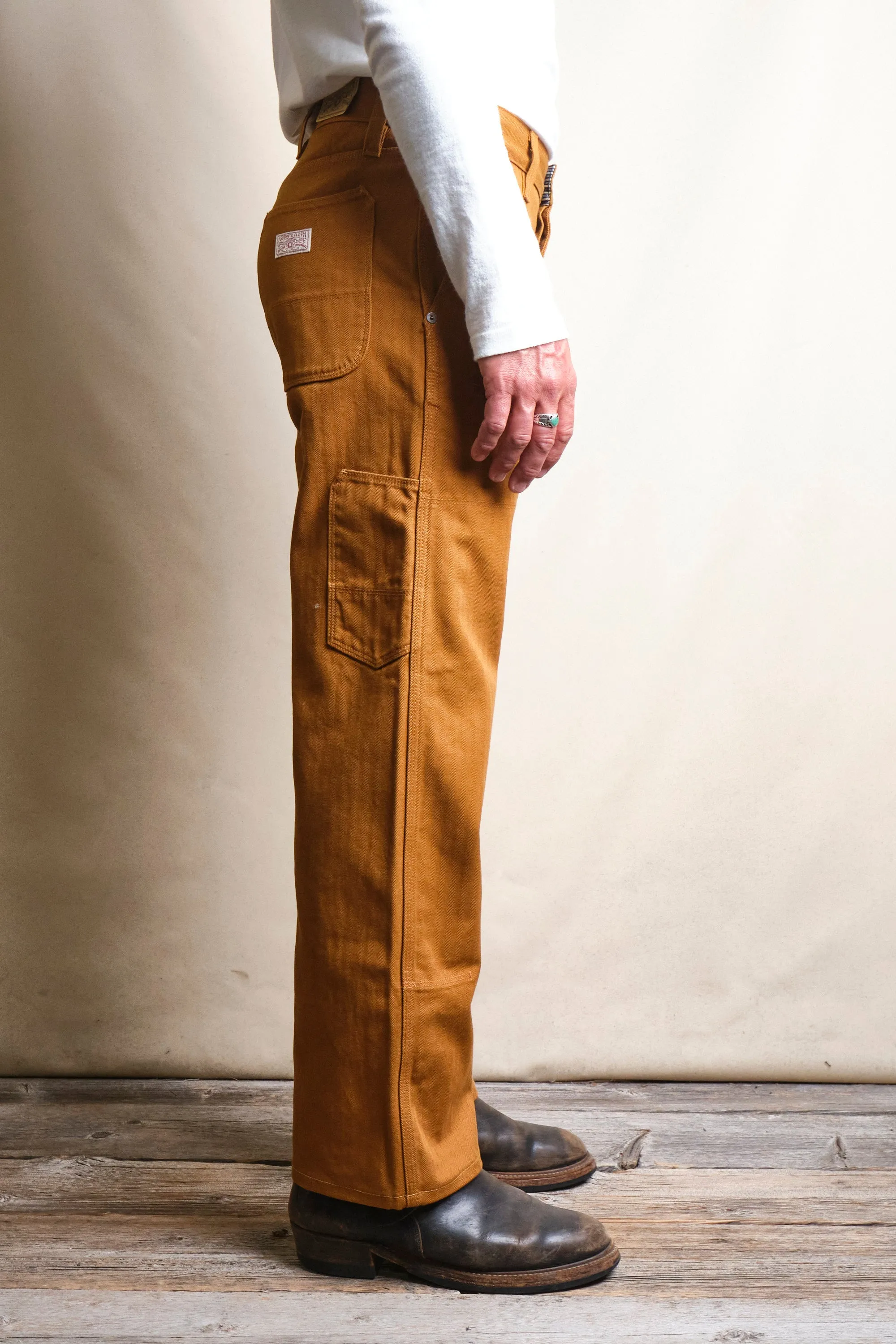 Ortega Pant 13 Ounce Rust Herringbone sold by Freenote Cloth product image thumbnail 3