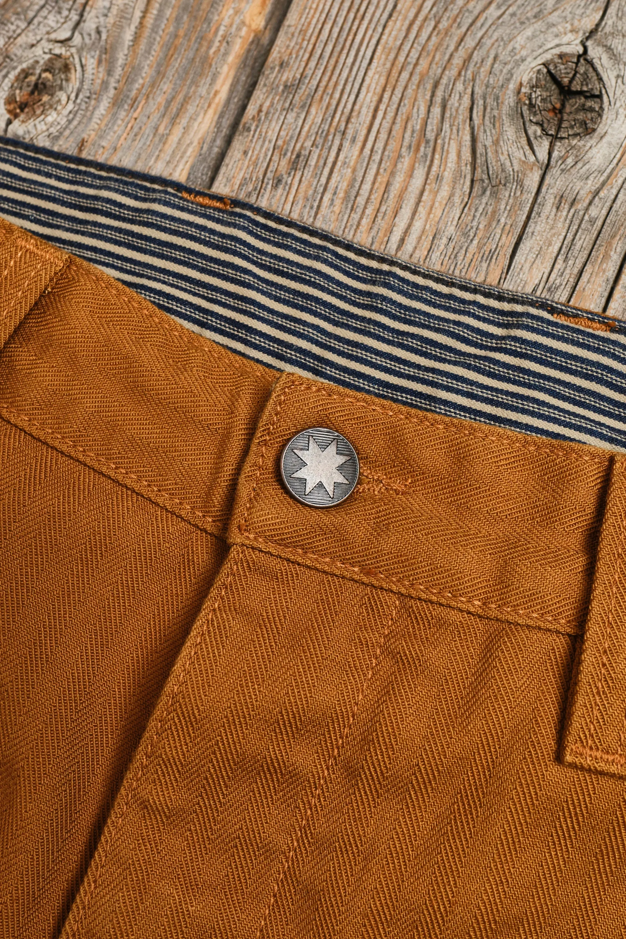 Ortega Pant 13 Ounce Rust Herringbone sold by Freenote Cloth product image thumbnail 5