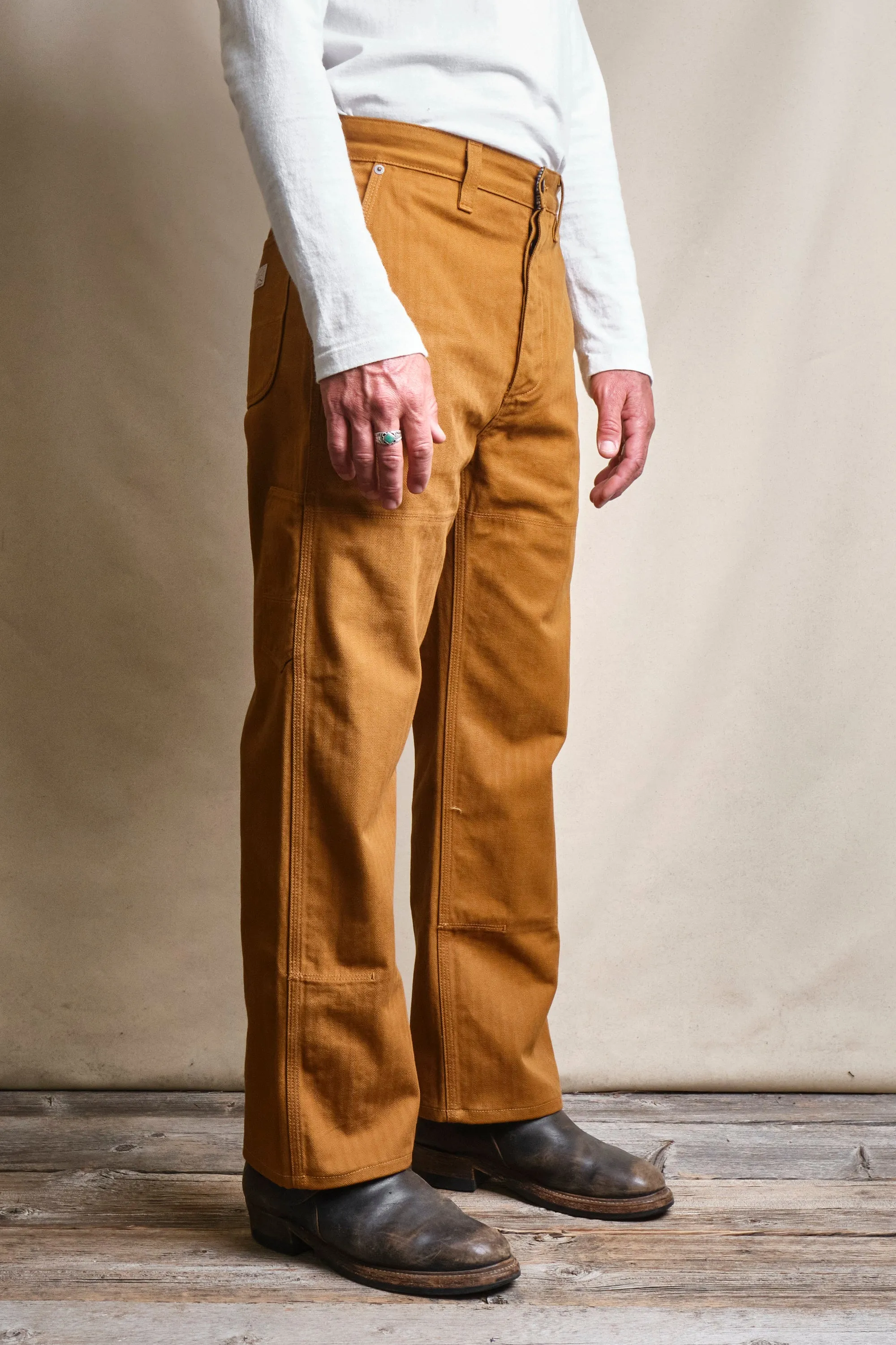 Ortega Pant 13 Ounce Rust Herringbone sold by Freenote Cloth product image thumbnail 2