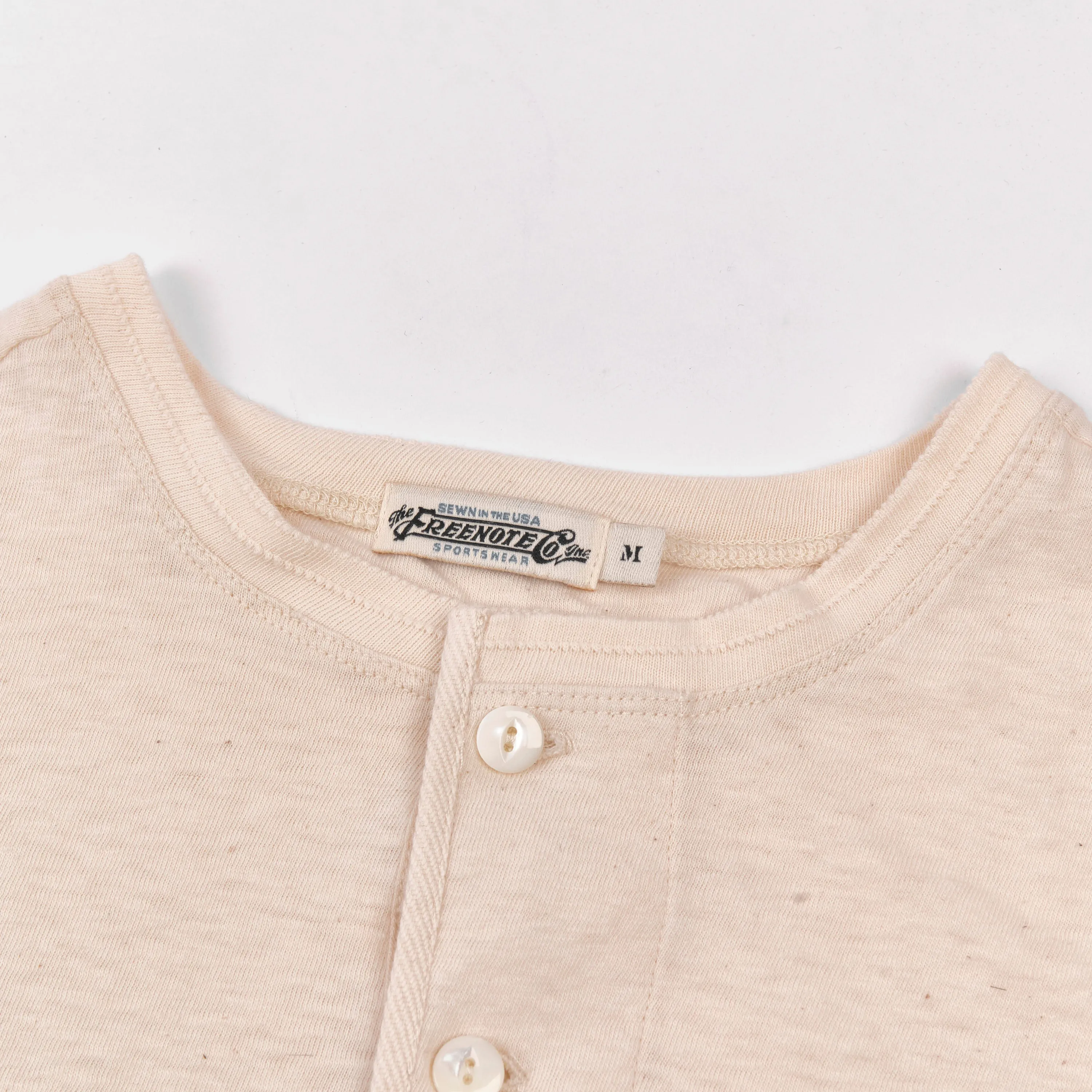 Fairmont Natural S/S Henley sold by Freenote Cloth product image thumbnail 2