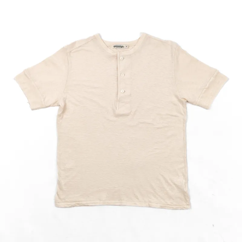 Fairmont Natural S/S Henley made by Freenote Cloth