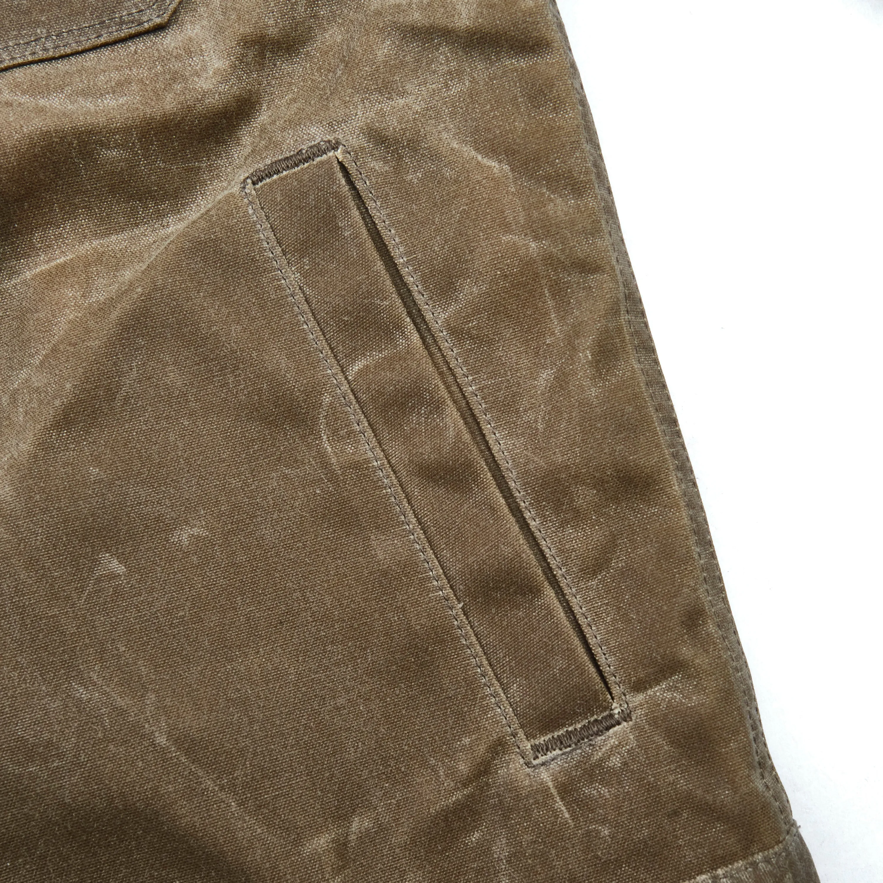 Riders Jacket Waxed Canvas Tobacco Brown Interior sold by Freenote Cloth product image thumbnail 3