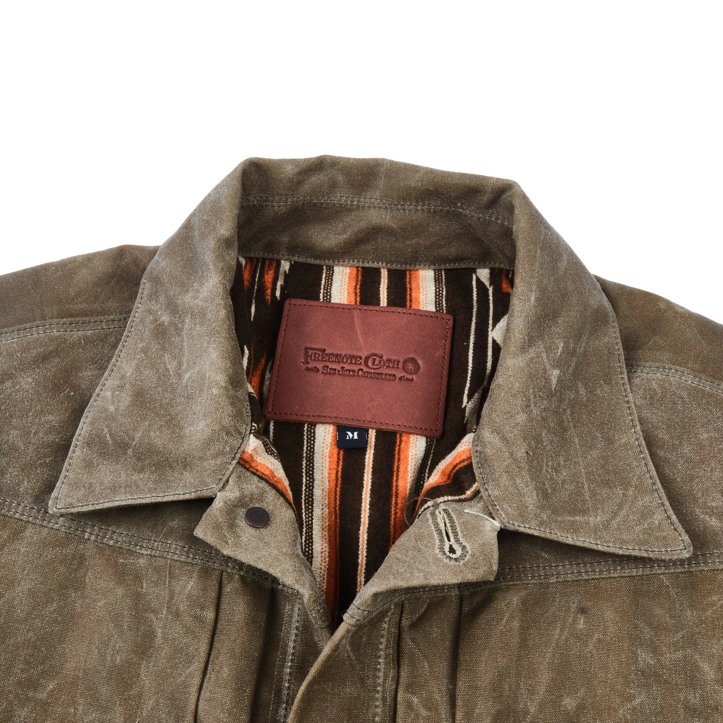 Riders Jacket Waxed Canvas Tobacco Brown Interior sold by Freenote Cloth product image thumbnail 2