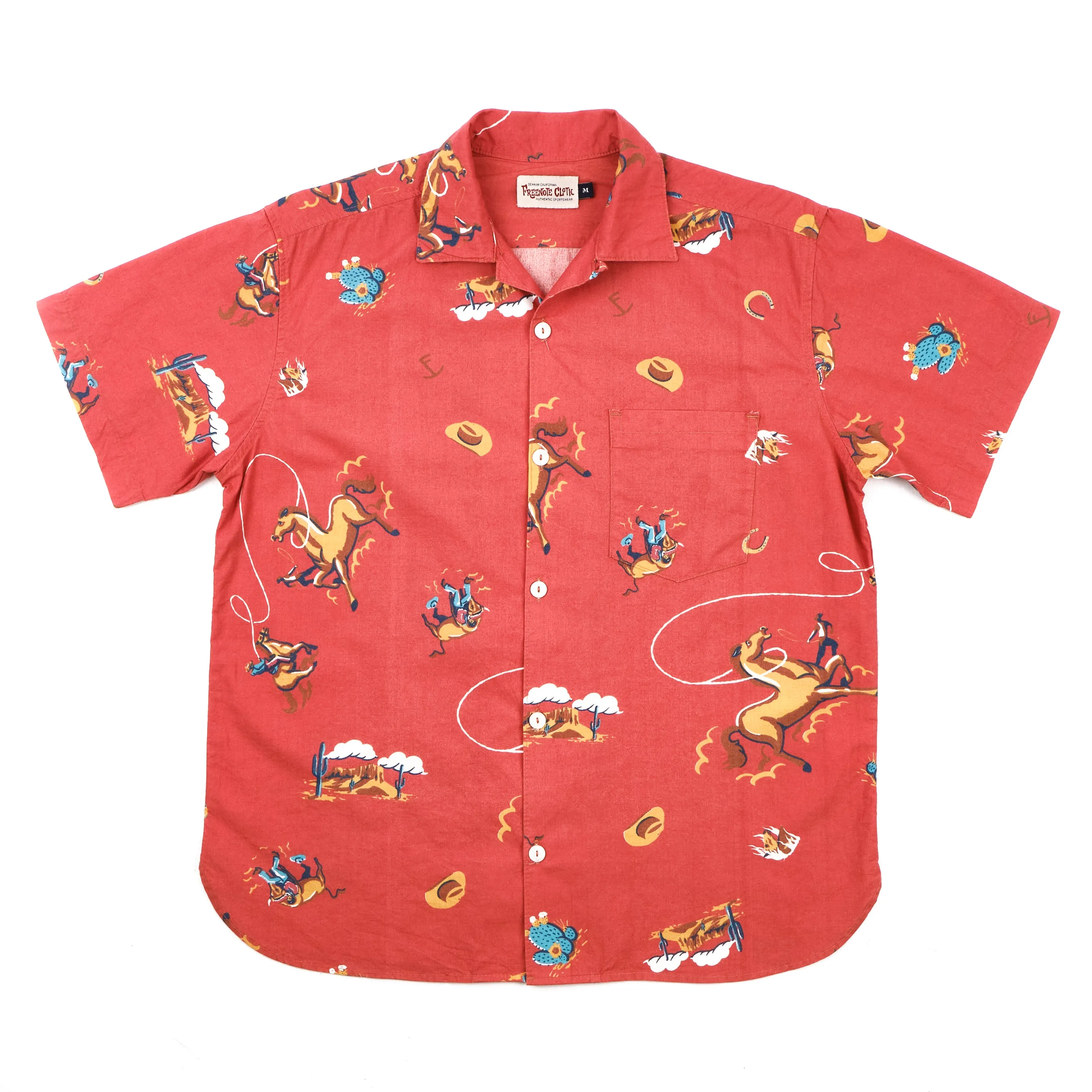 Hawaiian Orange Cowboy sold by Freenote Cloth