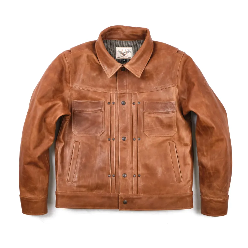 Riders Jacket Maryam Triumph Calf Leather made by Freenote Cloth