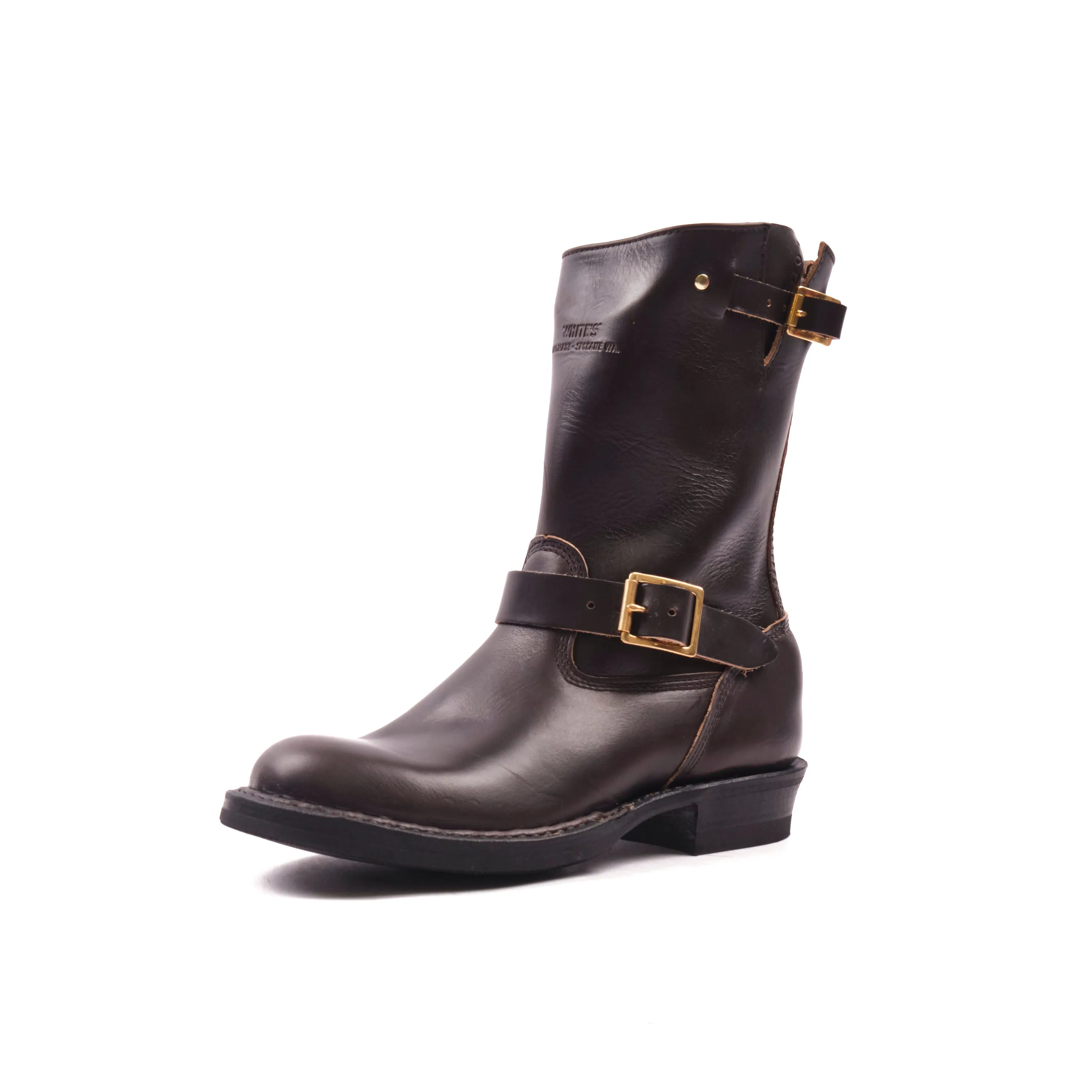PREORDER - FREENOTE CLOTH X WHITE'S BOOTS - GRIZZLY ENGINEER - BLACK BROWN CXL sold by Freenote Cloth product image thumbnail 3
