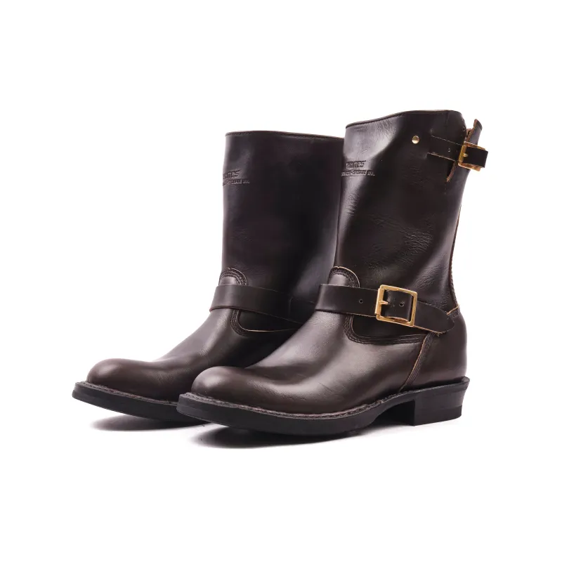 PREORDER - FREENOTE CLOTH X WHITE'S BOOTS - GRIZZLY ENGINEER - BLACK BROWN CXL made by White's boots