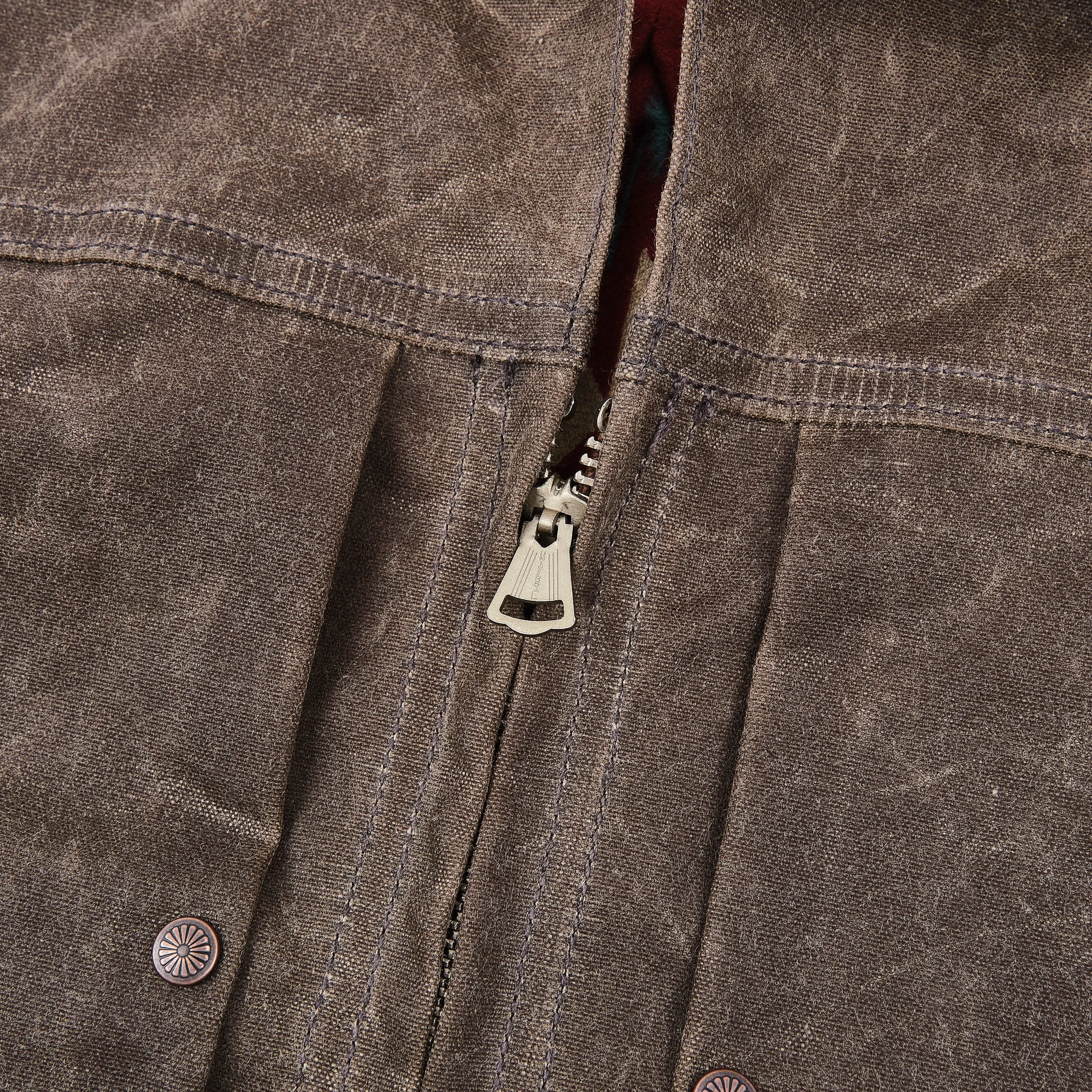 Faro Jacket 10 Ounce Oak Waxed Canvas sold by Freenote Cloth product image thumbnail 4