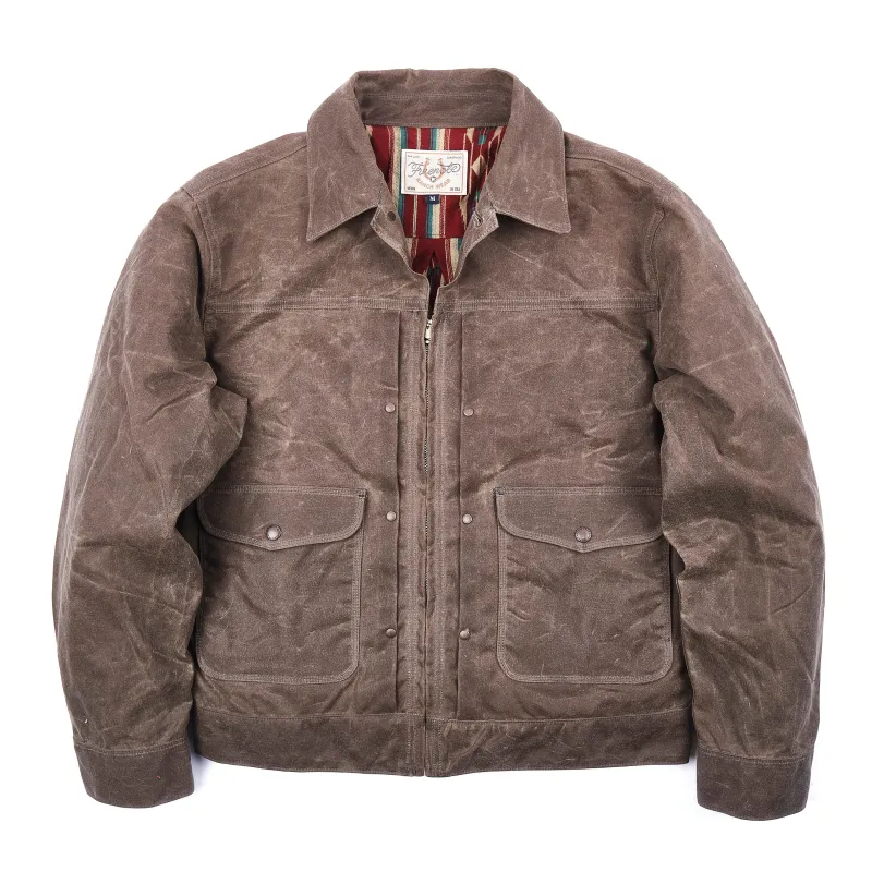 Faro Jacket 10 Ounce Oak Waxed Canvas made by Freenote Cloth