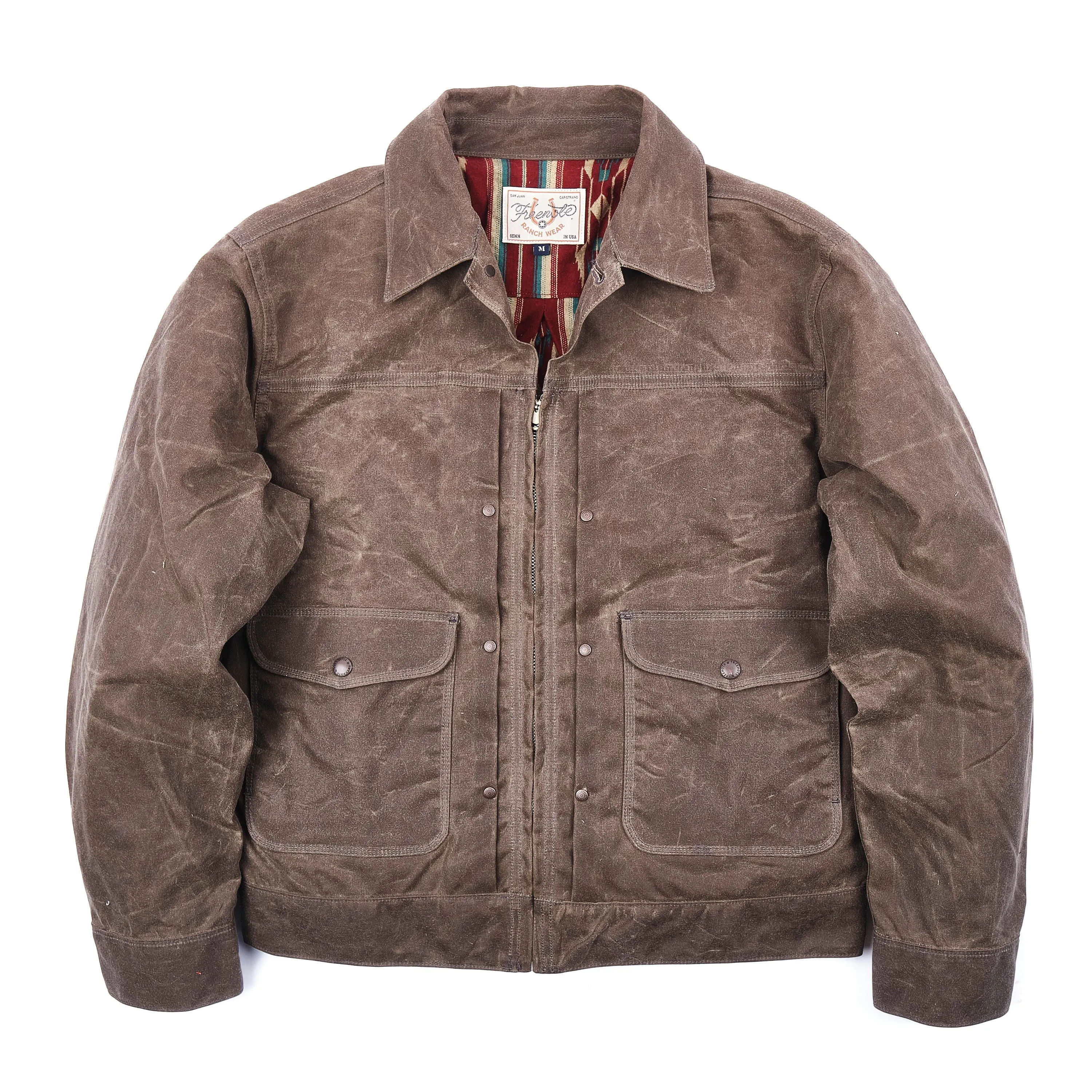 Faro Jacket 10 Ounce Oak Waxed Canvas sold by Freenote Cloth