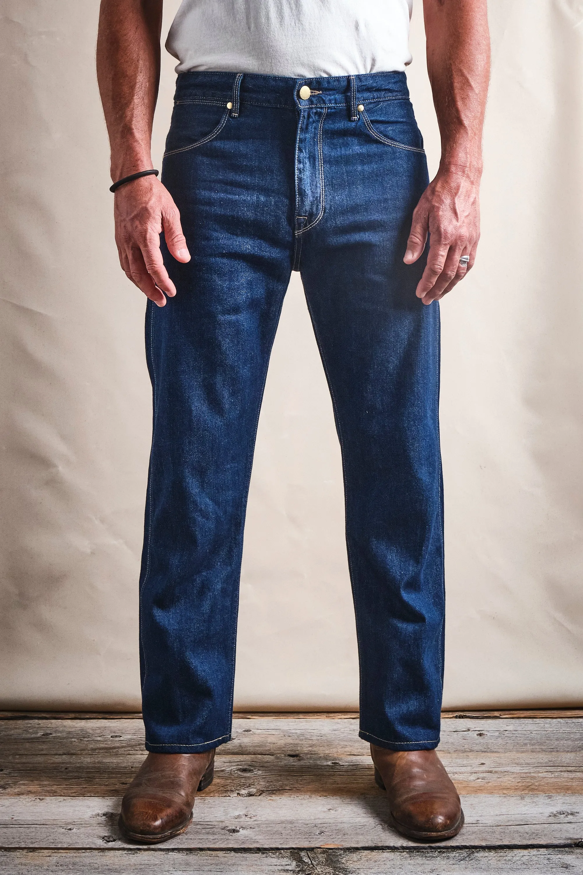 Wilkes Western 11 Ounce Memphis Blue Rinsed sold by Freenote Cloth