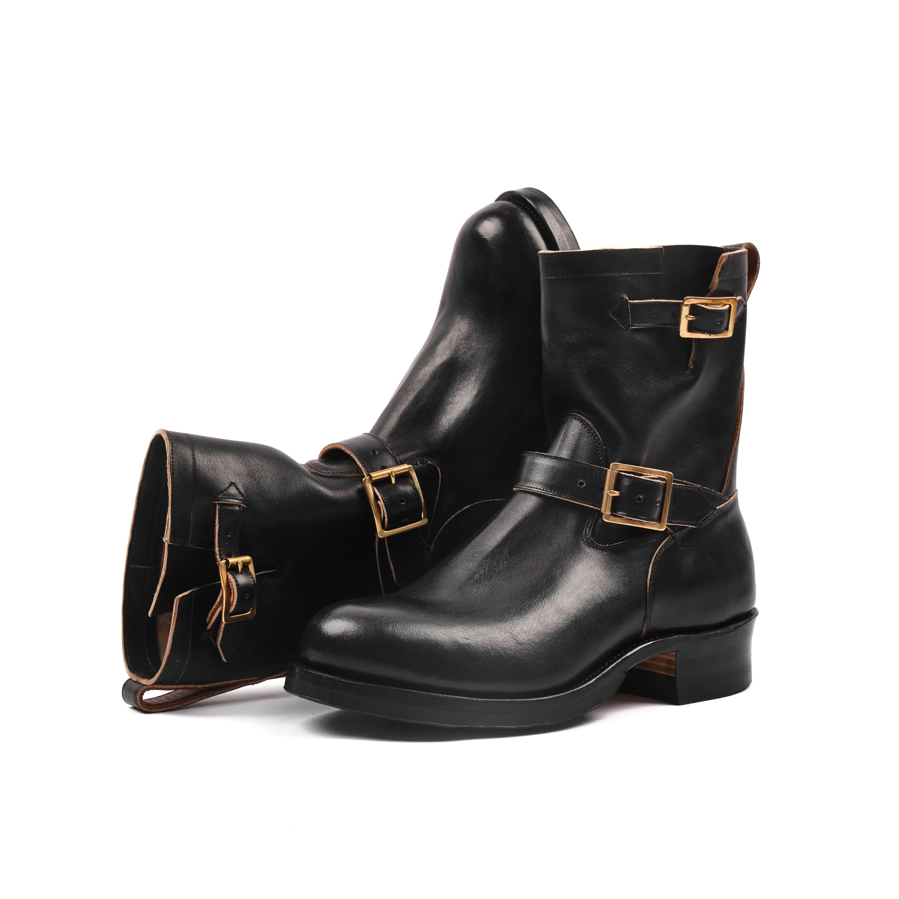 VIBERG ENGINEER BOOT - 2005 LAST - MARYAM NERO VACCHETTA LUCIDA sold by Freenote Cloth product image thumbnail 2