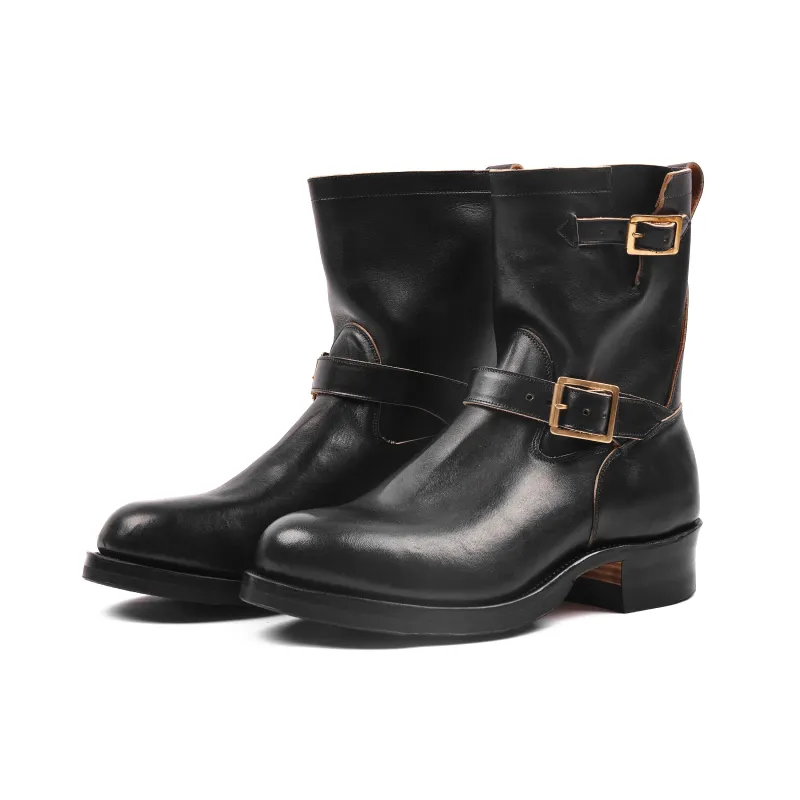 VIBERG ENGINEER BOOT - 2005 LAST - MARYAM NERO VACCHETTA LUCIDA made by Viberg