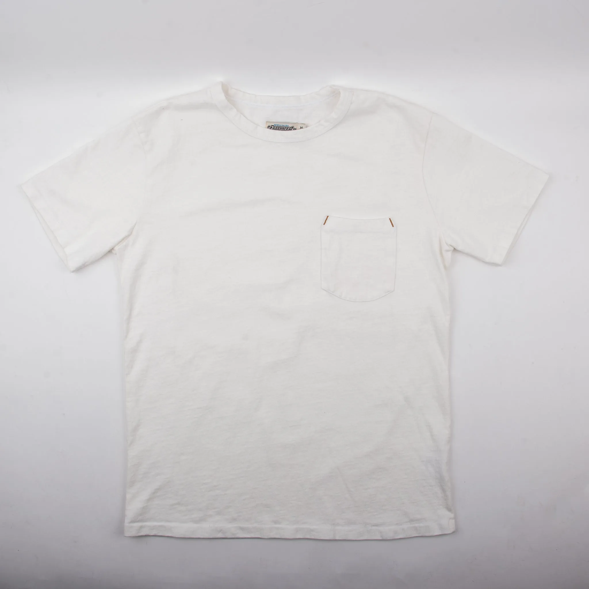 13 Ounce Pocket T-Shirt <span>White</span> sold by Freenote Cloth