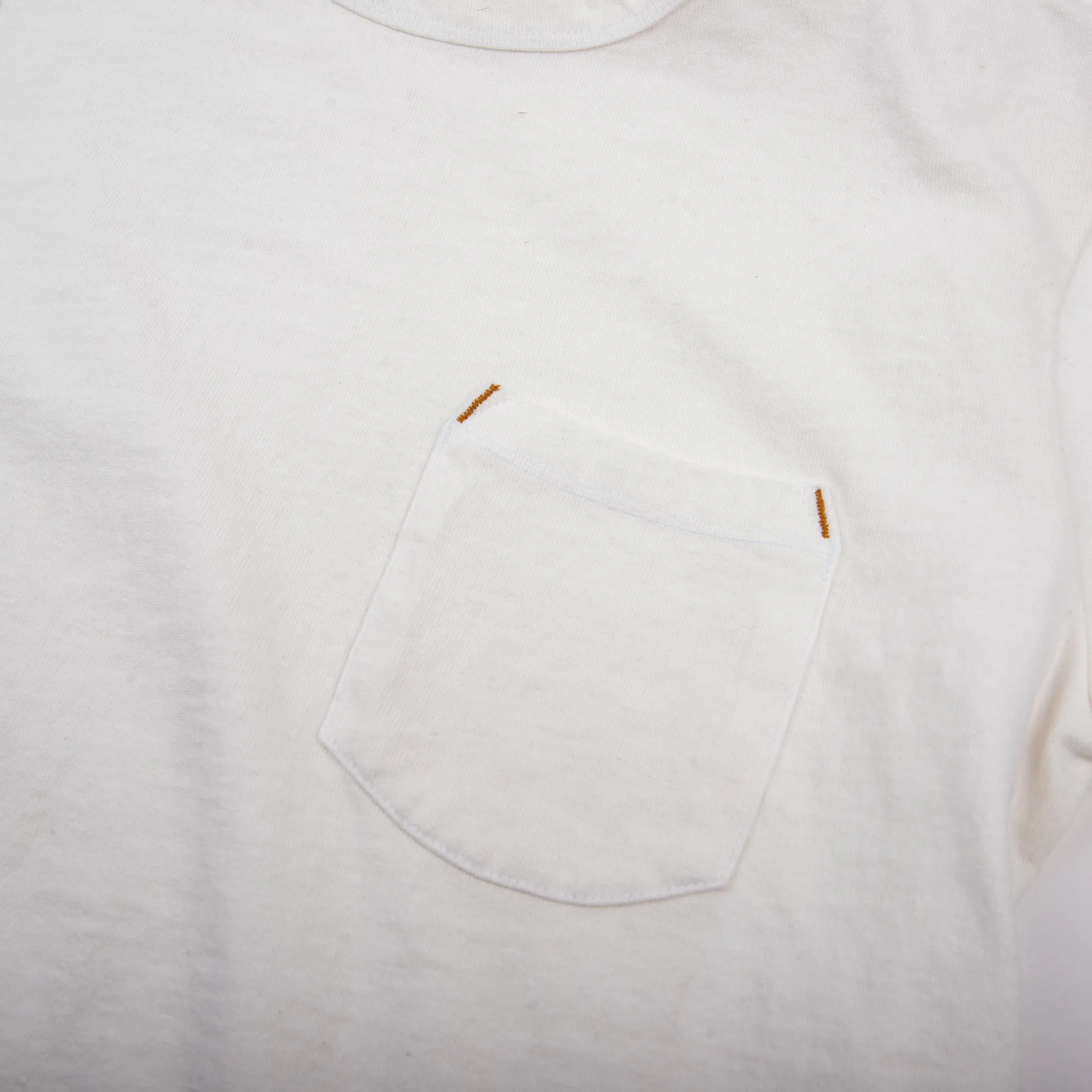 13 Ounce Pocket T-Shirt <span>White</span> sold by Freenote Cloth product image thumbnail 5