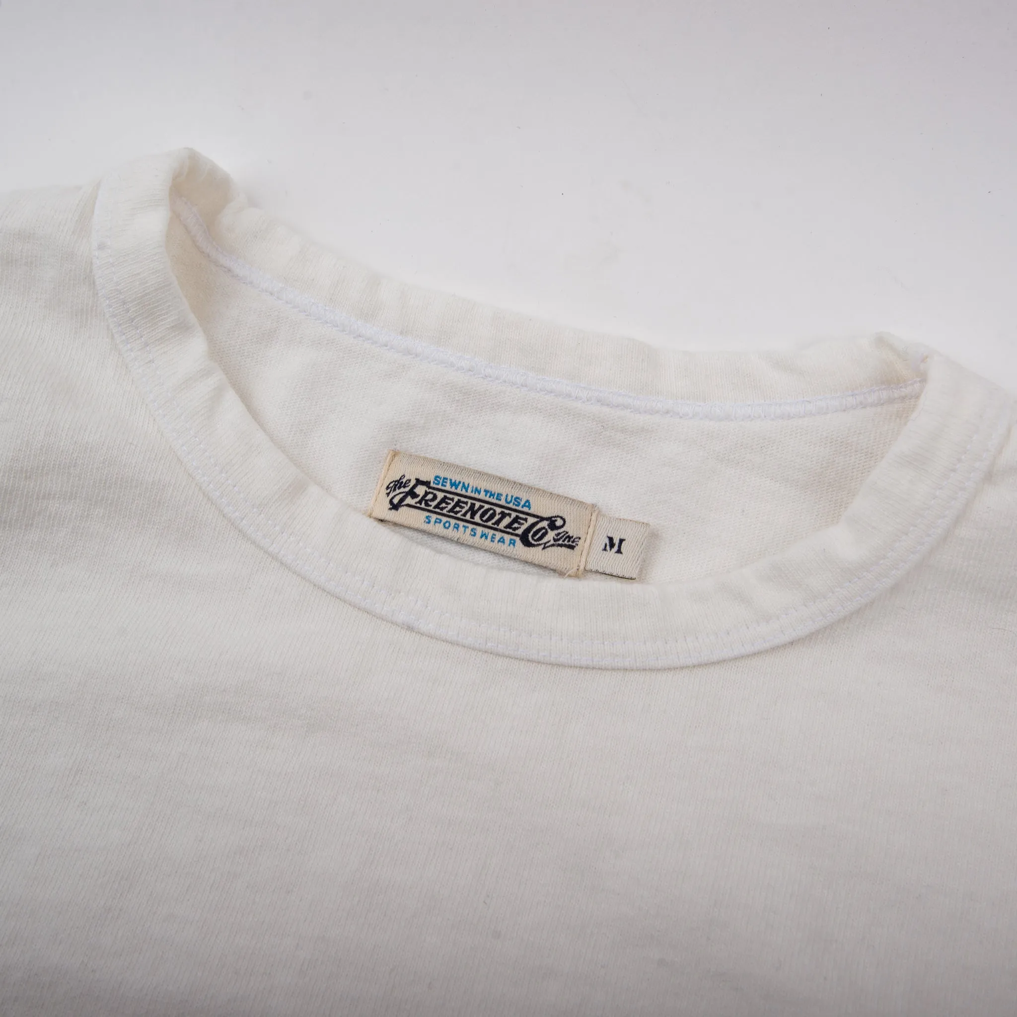 13 Ounce Pocket T-Shirt <span>White</span> sold by Freenote Cloth product image thumbnail 3