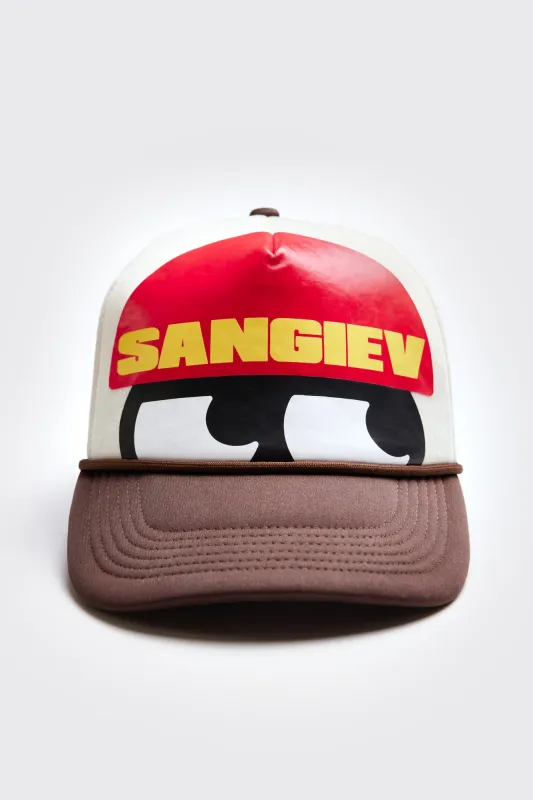 Brown Side Eye Trucker Hat sold by Sangiev