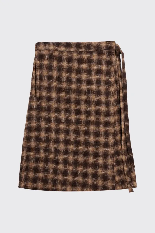 Brown Wrap-Around Saram sold by Sangiev