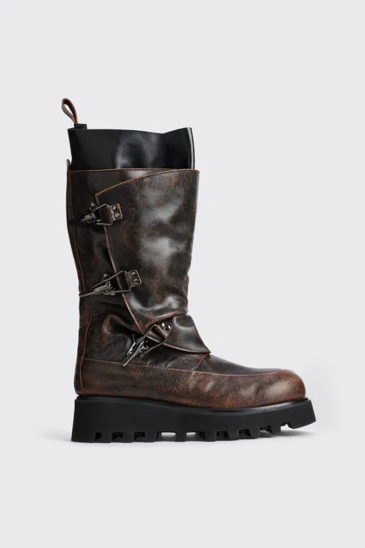 Vintage Brown Trapper Riot Boots sold by Sangiev