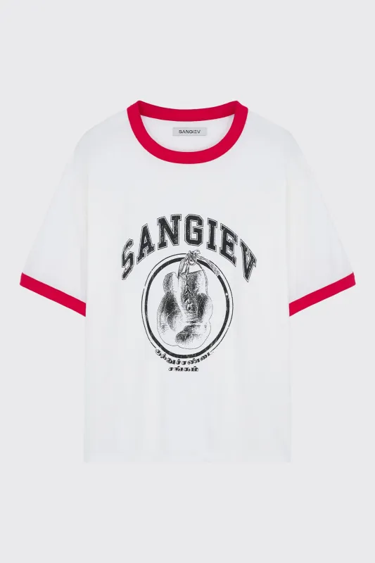 Boxing Club Ringer Tee made by Sangiev