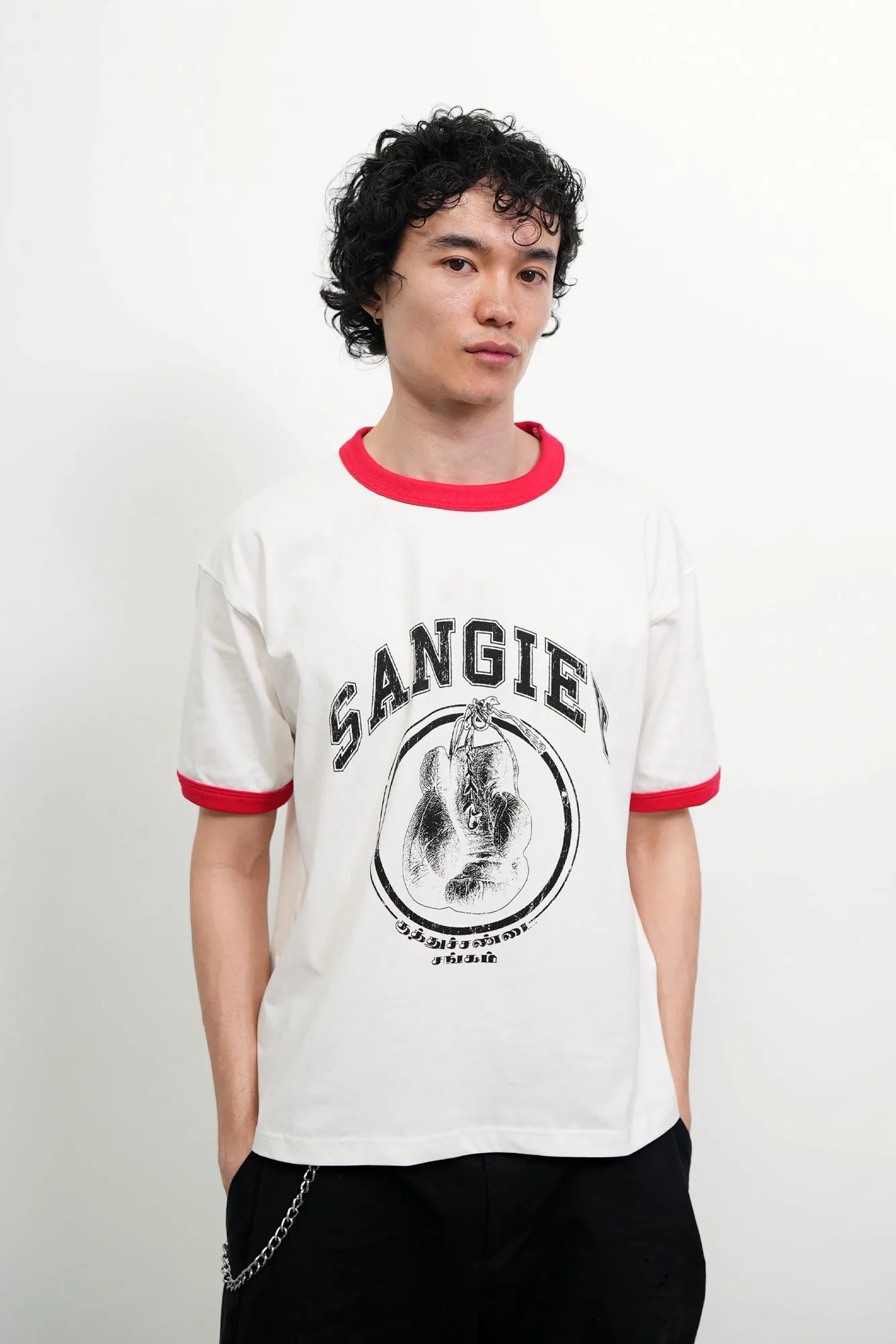 Boxing Club Ringer Tee sold by Sangiev product image thumbnail 2