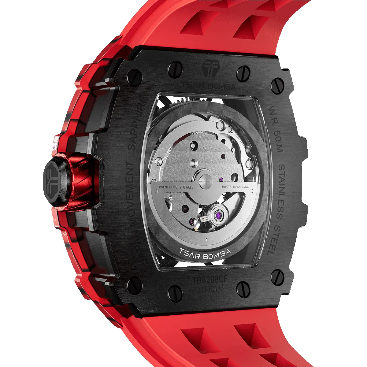 Elemental-Carbon Fiber Automatic Watch TB8208CF(EU) sold by TSAR BOMBA product image thumbnail 2