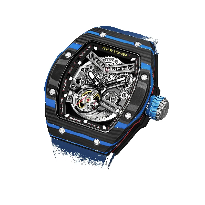 Atomic-Interchangeable Automatic Watch Combo Carbon Fiber sold by TSAR BOMBA